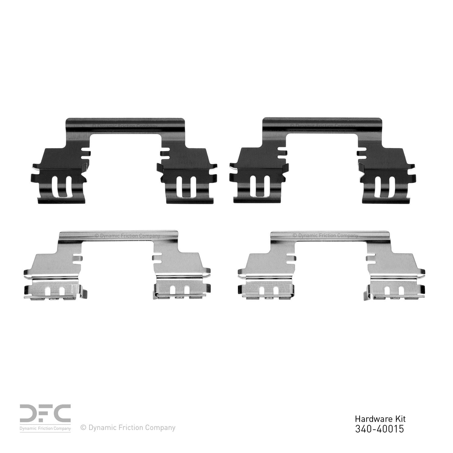 Dynamic Friction Company Disc Brake Hardware Kit  top view frsport 340-40015