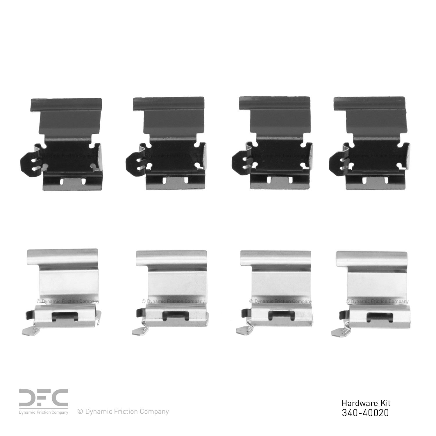 Dynamic Friction Company Disc Brake Hardware Kit  top view frsport 340-40020