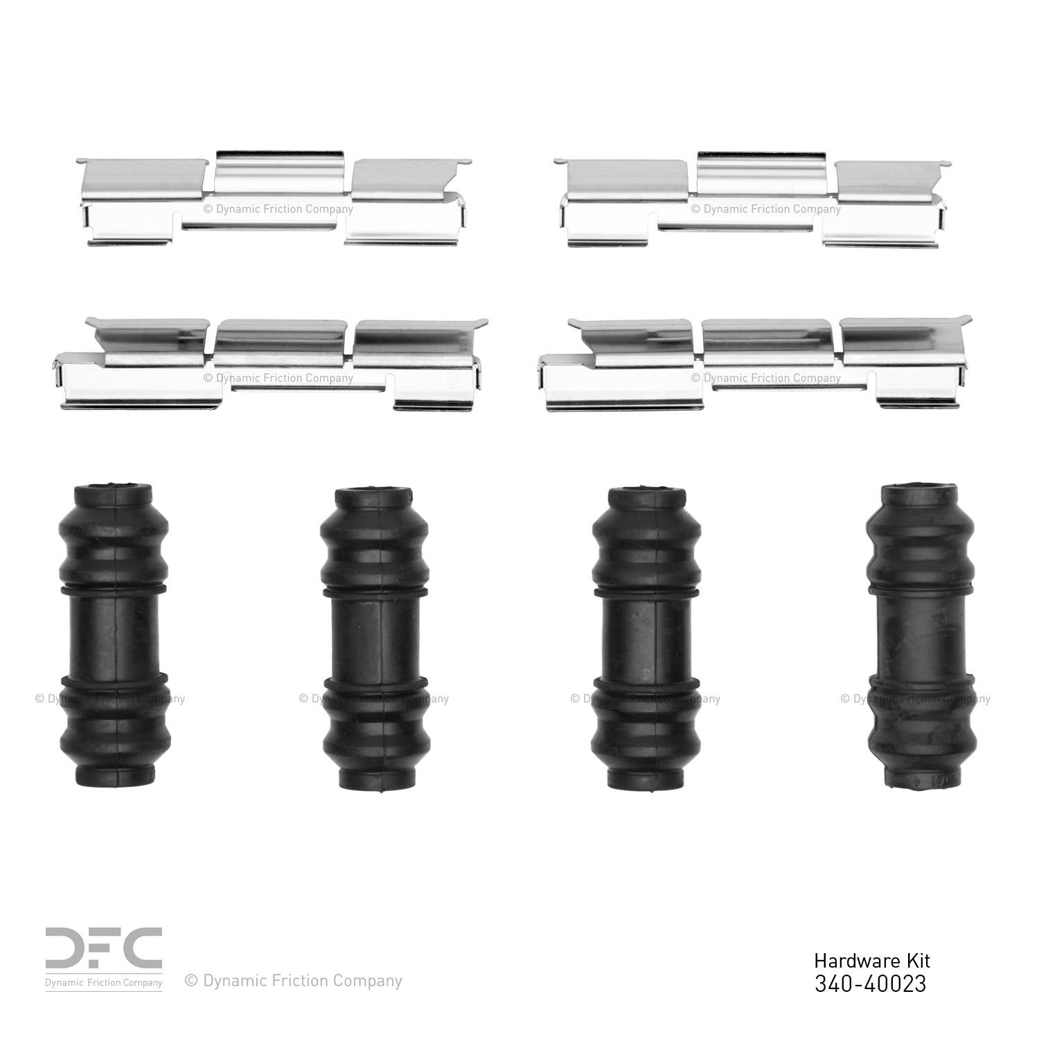 Dynamic Friction Company Disc Brake Hardware Kit  top view frsport 340-40023