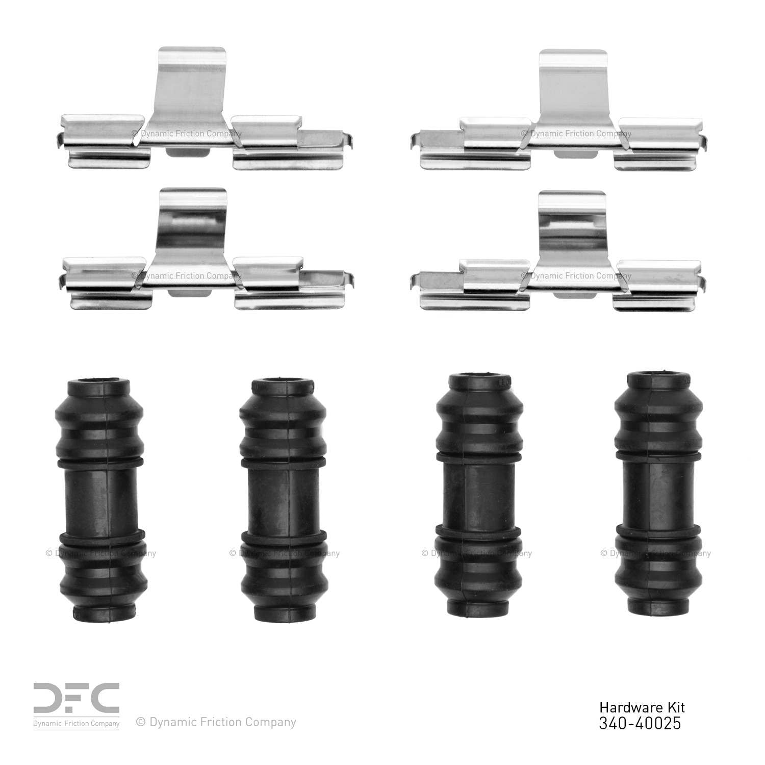 Dynamic Friction Company Disc Brake Hardware Kit  top view frsport 340-40025