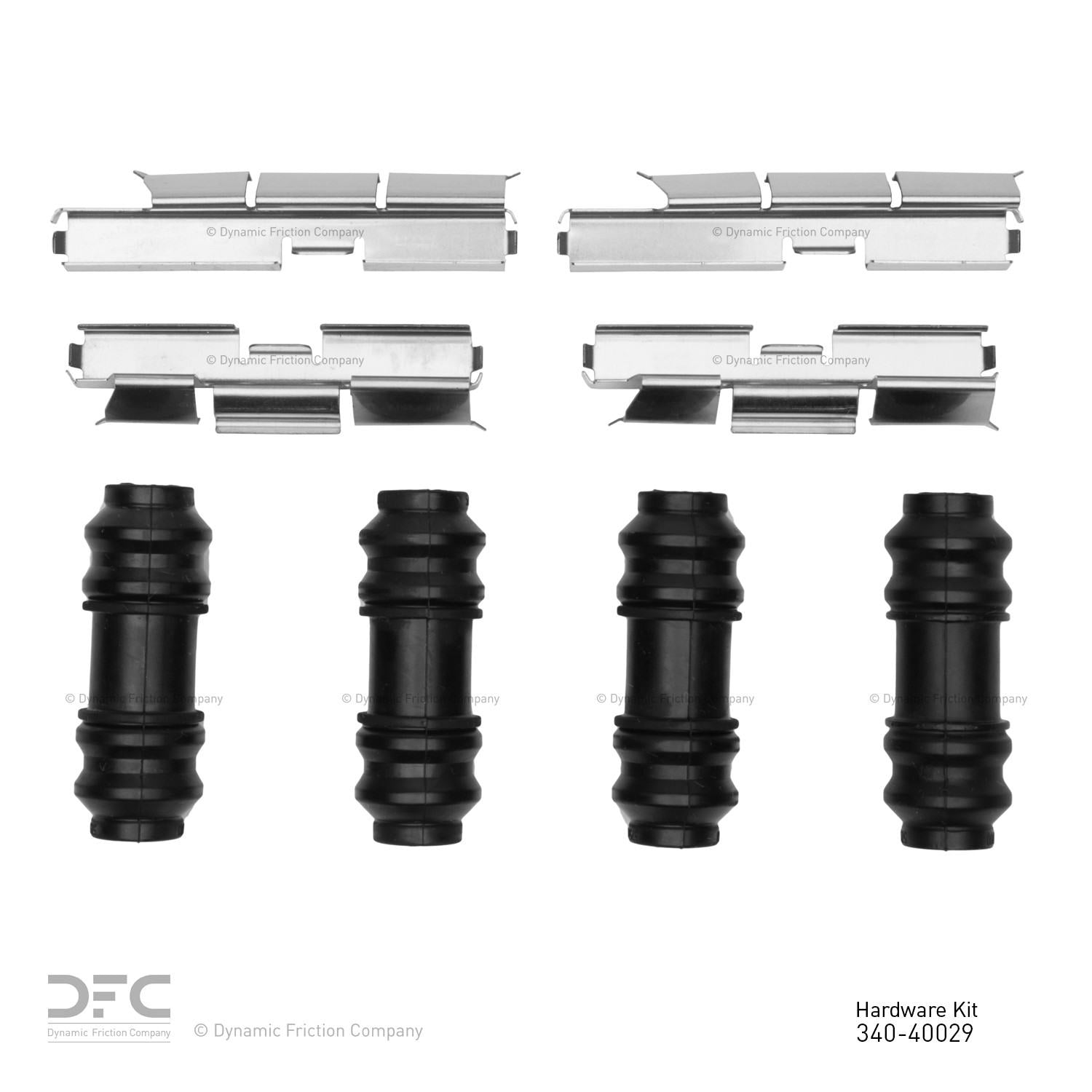 Dynamic Friction Company Disc Brake Hardware Kit  top view frsport 340-40029