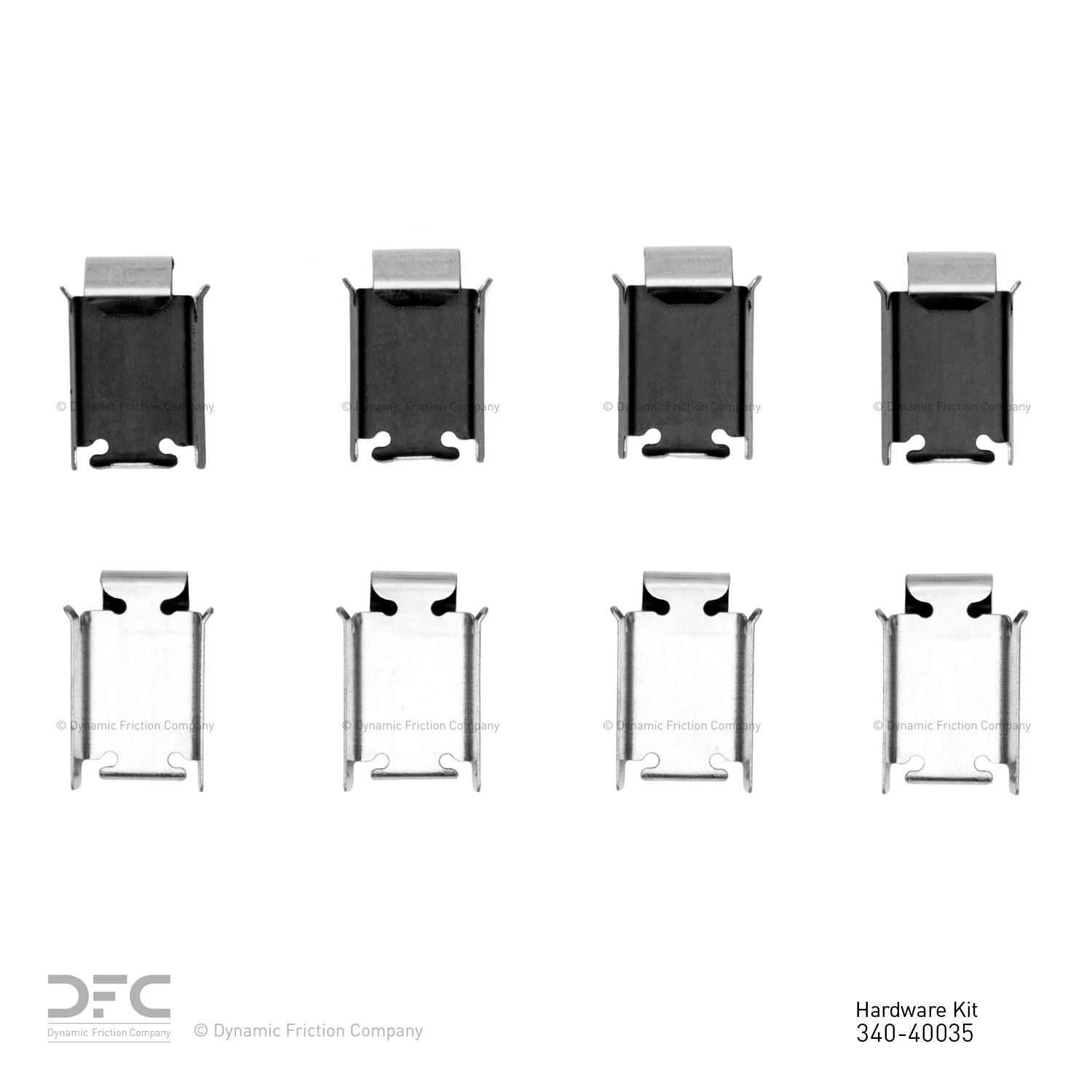Dynamic Friction Company Disc Brake Hardware Kit  top view frsport 340-40035