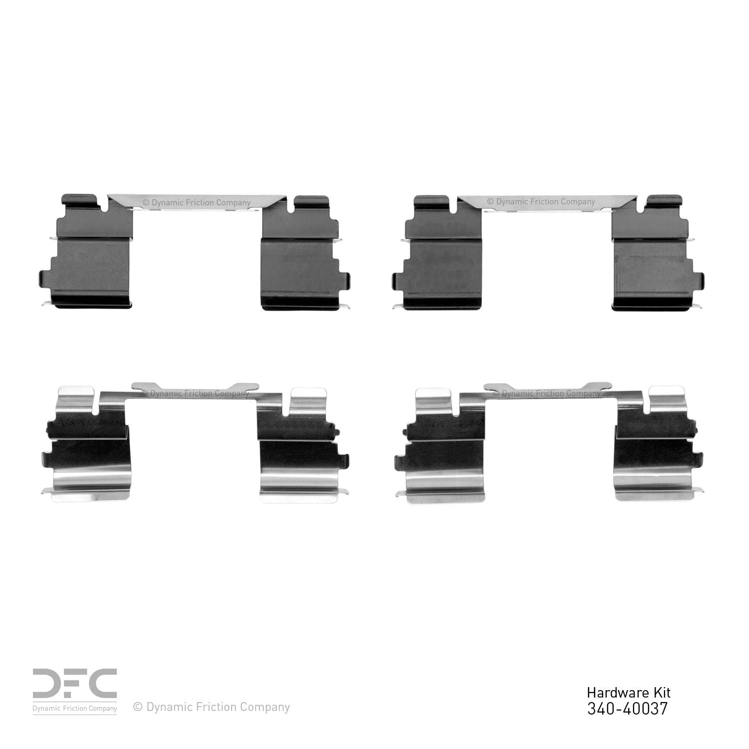 Dynamic Friction Company Disc Brake Hardware Kit  top view frsport 340-40037