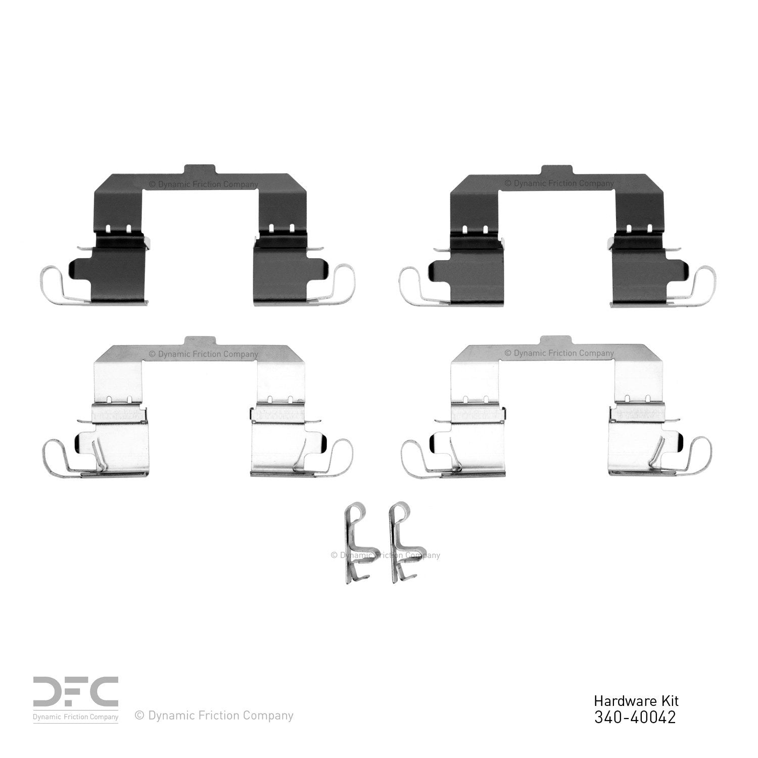 Dynamic Friction Company Disc Brake Hardware Kit  top view frsport 340-40042