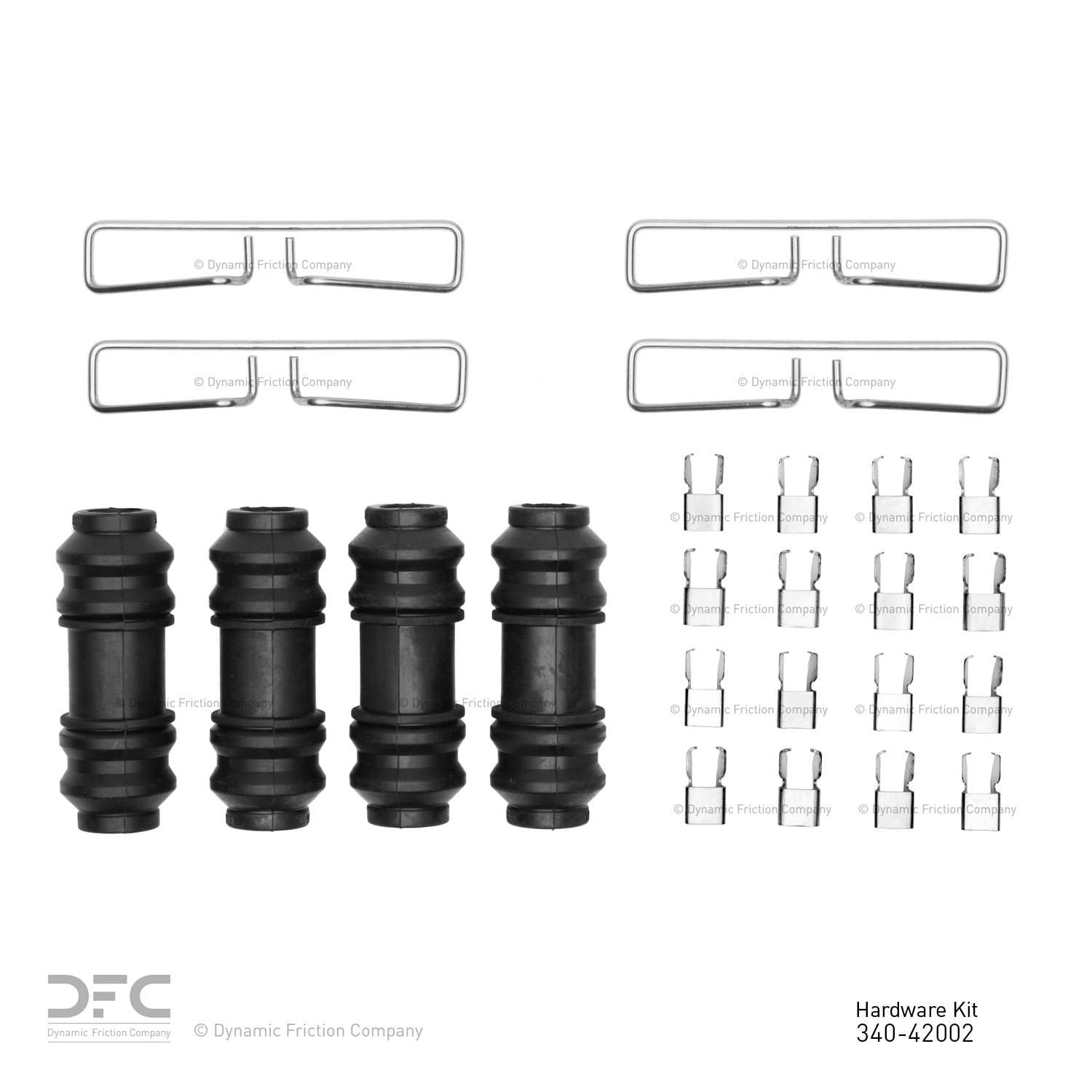 Dynamic Friction Company Disc Brake Hardware Kit  top view frsport 340-42002