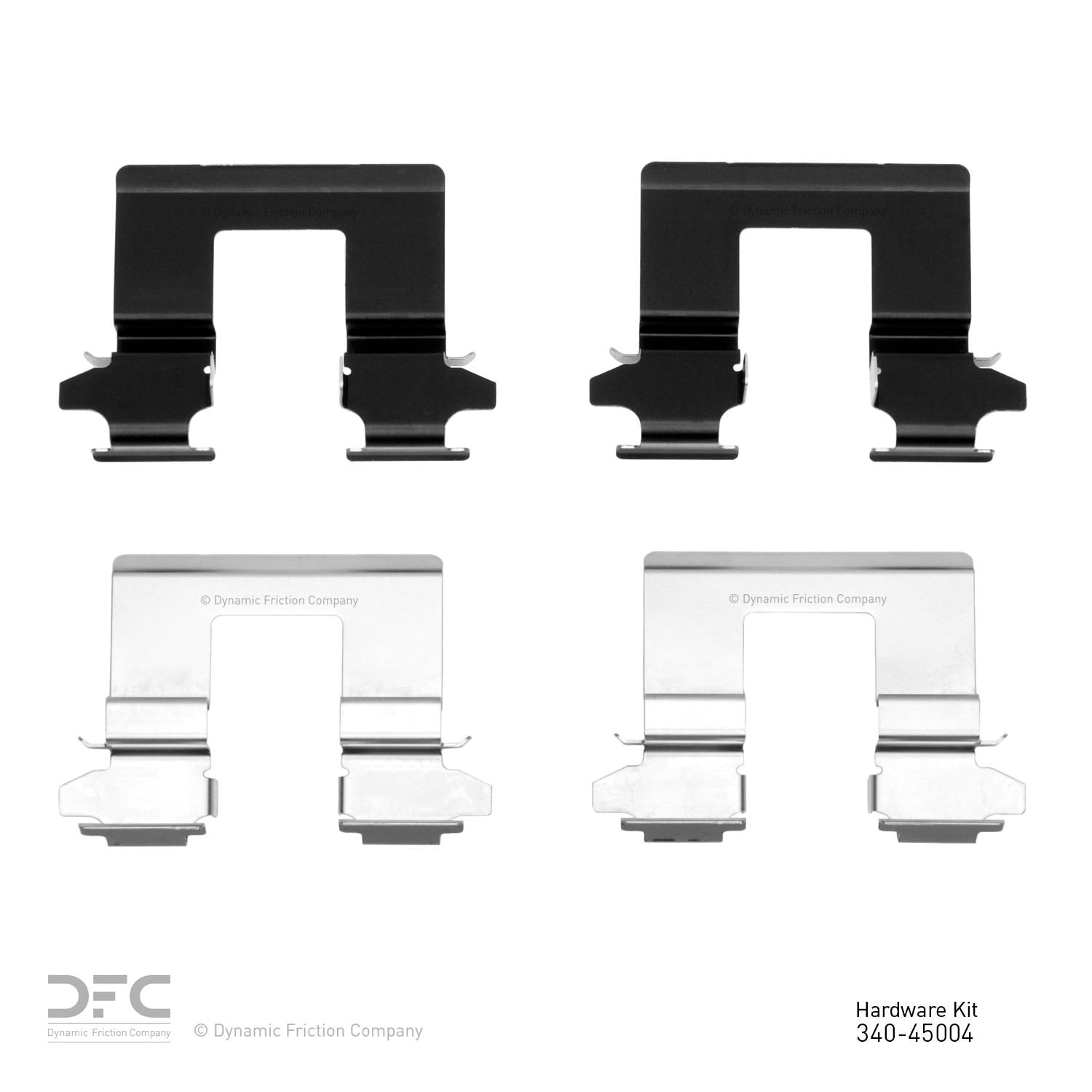 Dynamic Friction Company Disc Brake Hardware Kit  top view frsport 340-45004