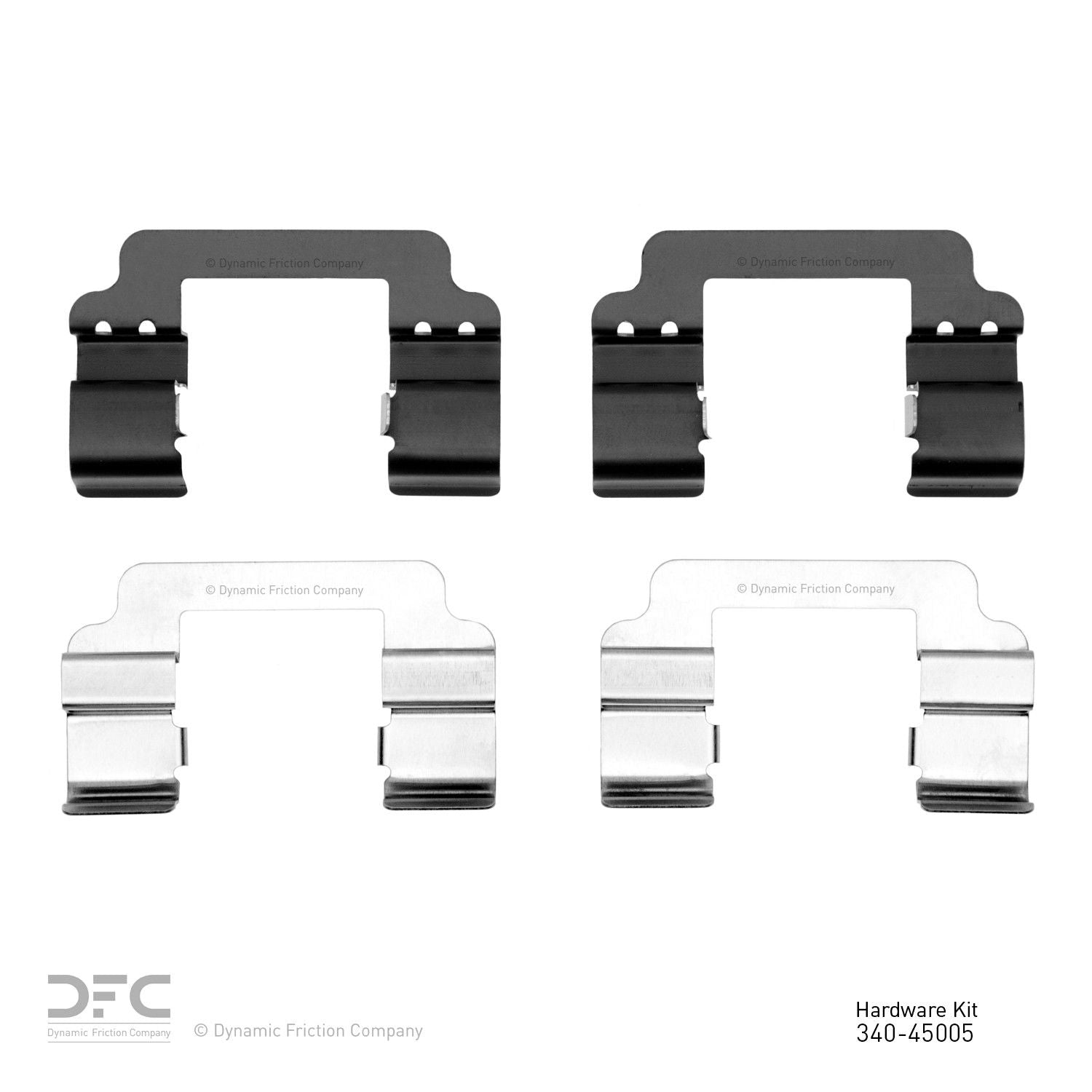 Dynamic Friction Company Disc Brake Hardware Kit  top view frsport 340-45005