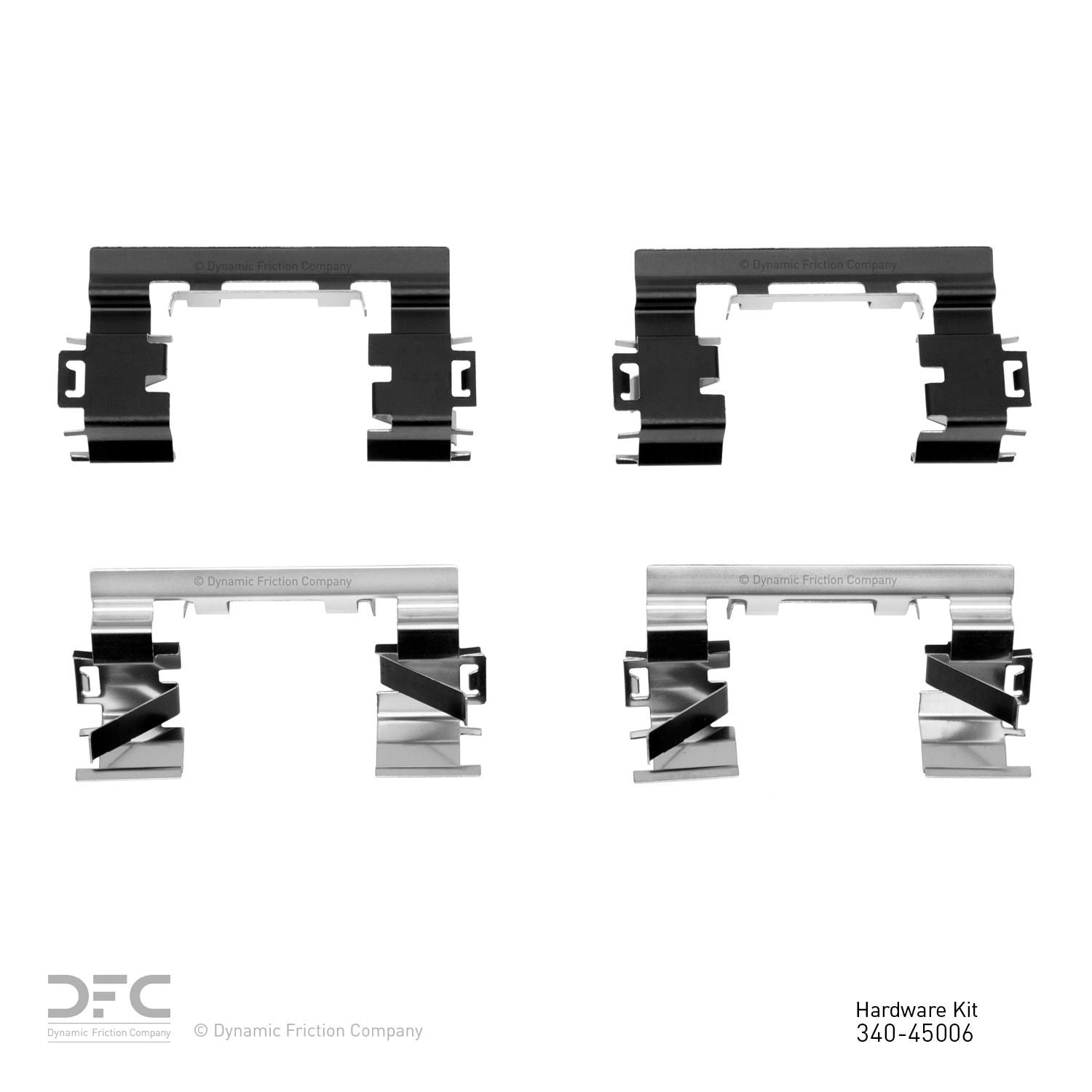 Dynamic Friction Company Disc Brake Hardware Kit  top view frsport 340-45006