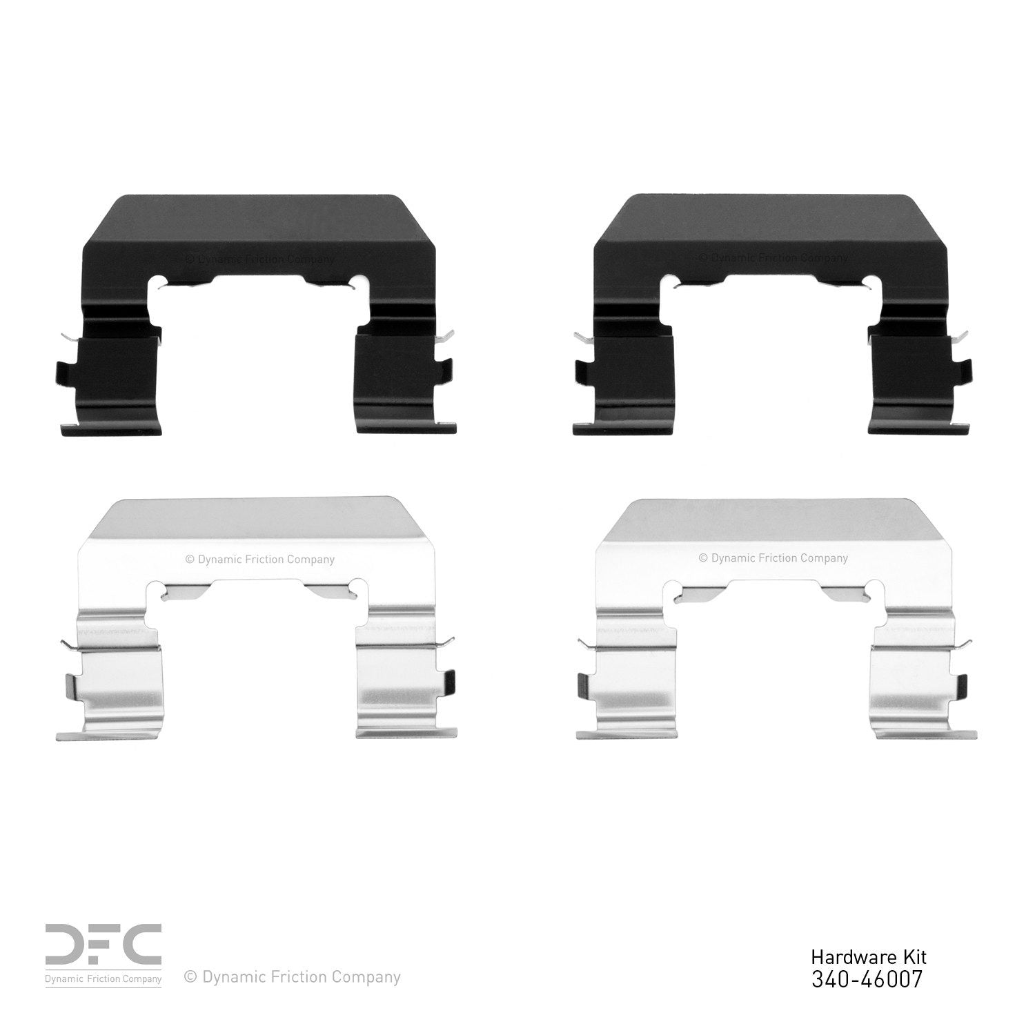 Dynamic Friction Company Disc Brake Hardware Kit  top view frsport 340-46007