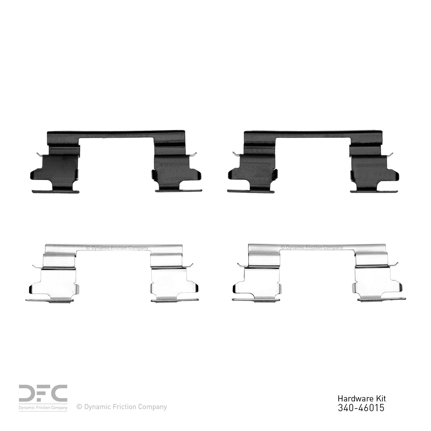 Dynamic Friction Company Disc Brake Hardware Kit  top view frsport 340-46015