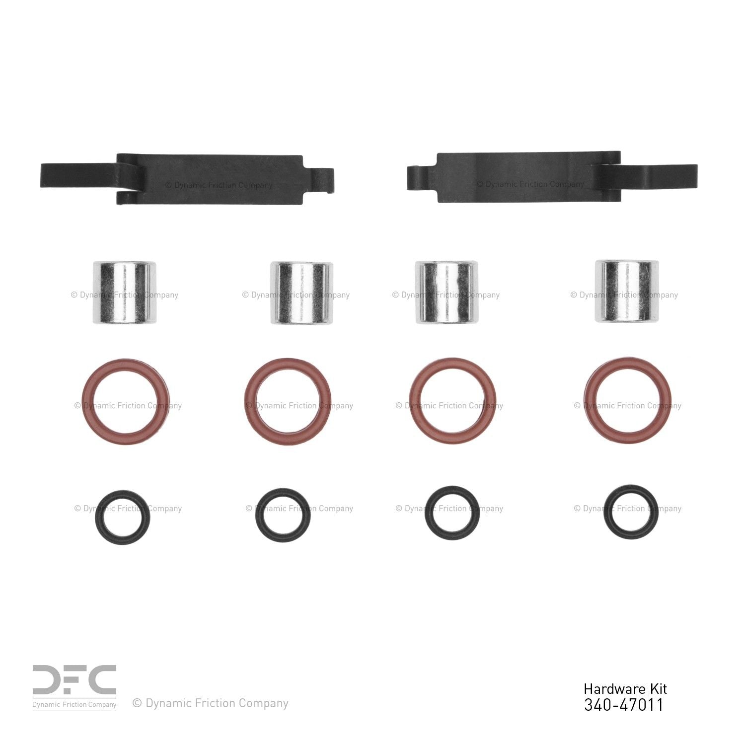 Dynamic Friction Company Disc Brake Hardware Kit  top view frsport 340-47011