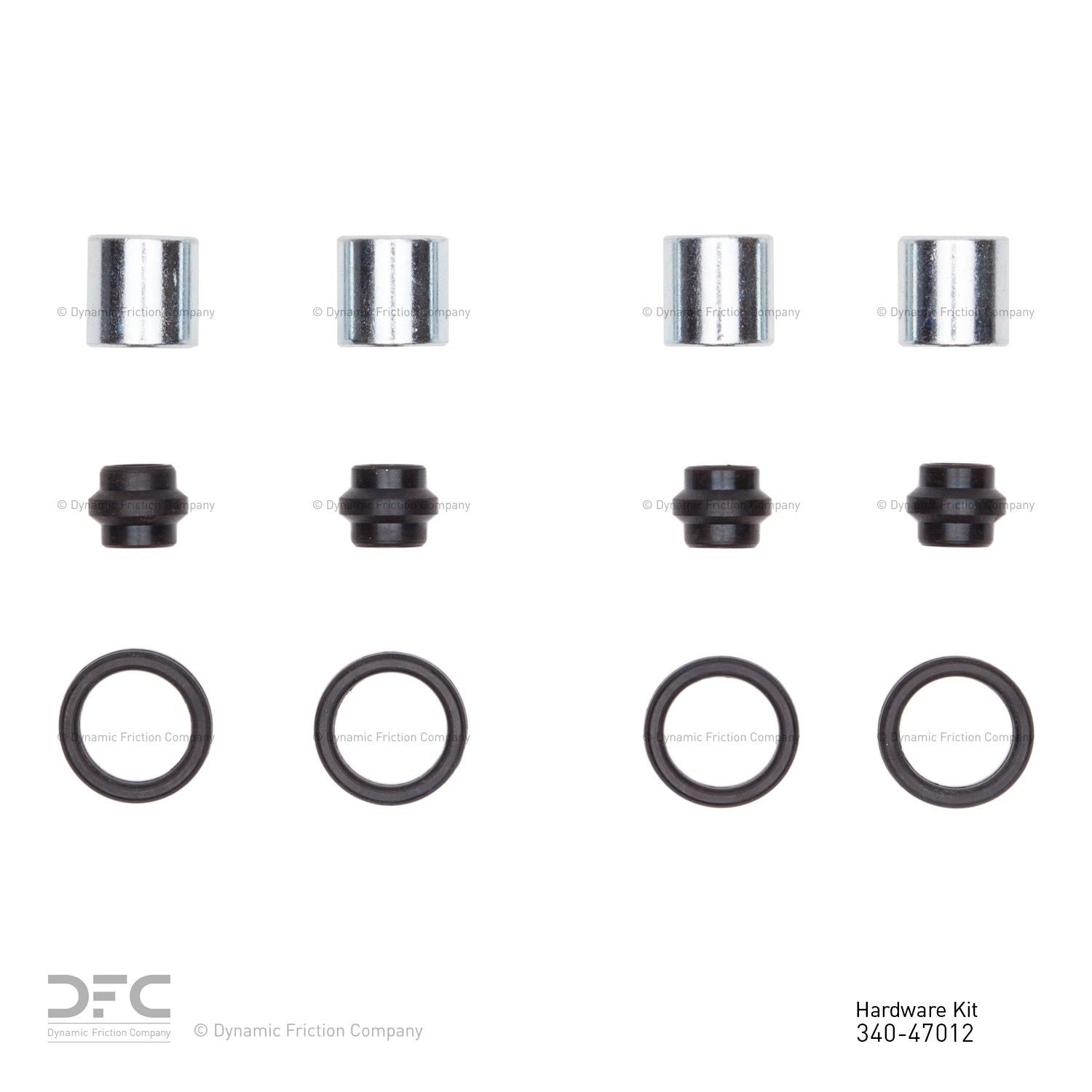 Dynamic Friction Company Disc Brake Hardware Kit  top view frsport 340-47012