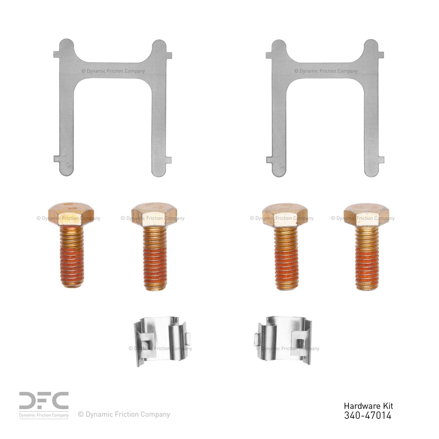 Dynamic Friction Company Disc Brake Hardware Kit  top view frsport 340-47014