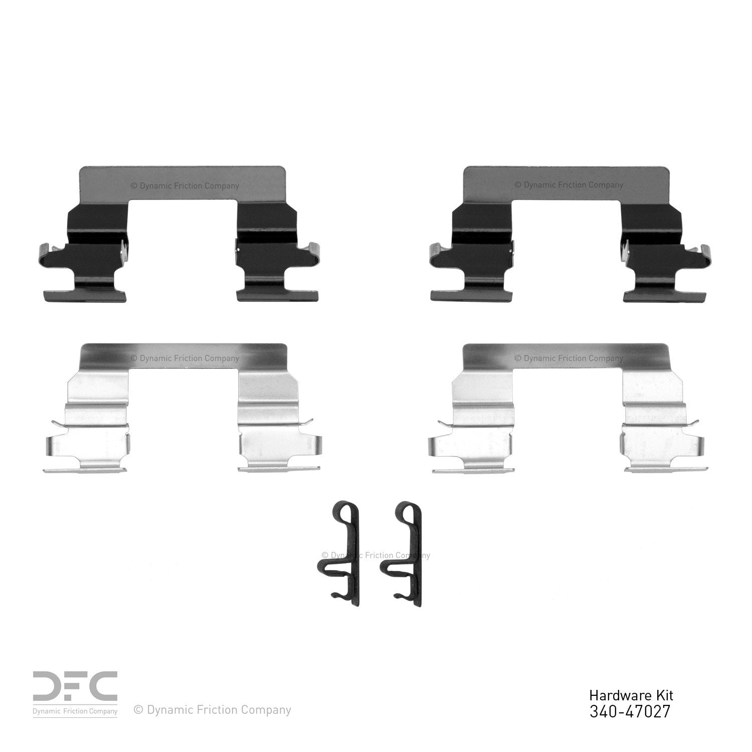 Dynamic Friction Company Disc Brake Hardware Kit  top view frsport 340-47027