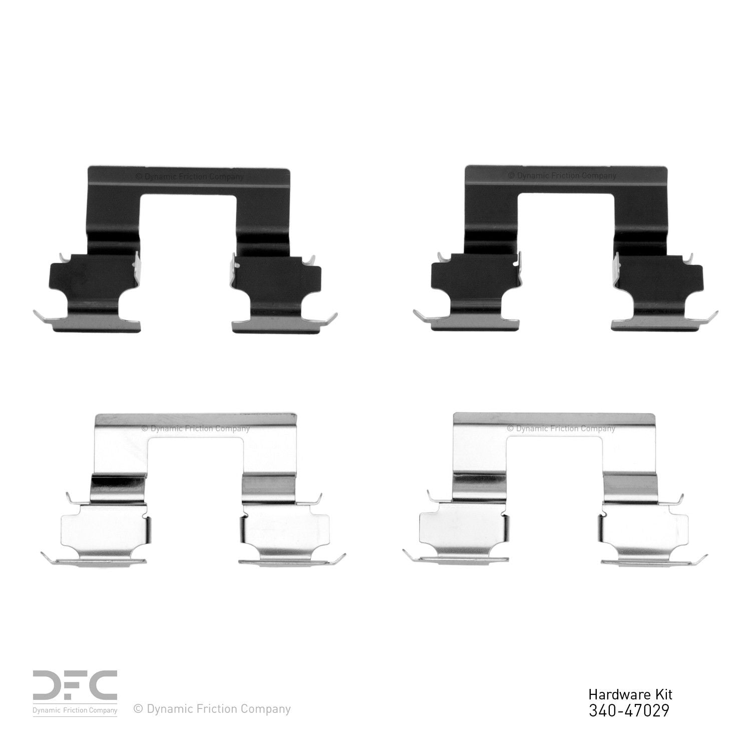 Dynamic Friction Company Disc Brake Hardware Kit  top view frsport 340-47029