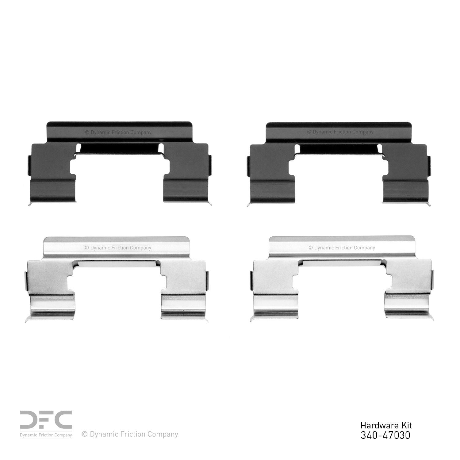 Dynamic Friction Company Disc Brake Hardware Kit  top view frsport 340-47030