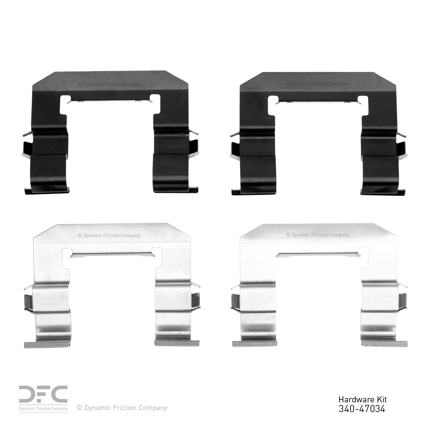 Dynamic Friction Company Disc Brake Hardware Kit  top view frsport 340-47034