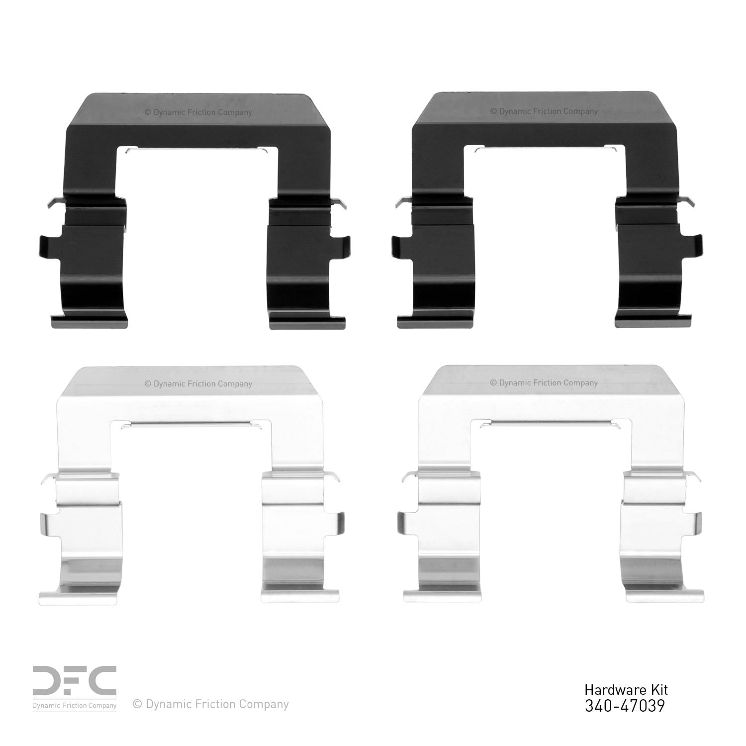 Dynamic Friction Company Disc Brake Hardware Kit  top view frsport 340-47039