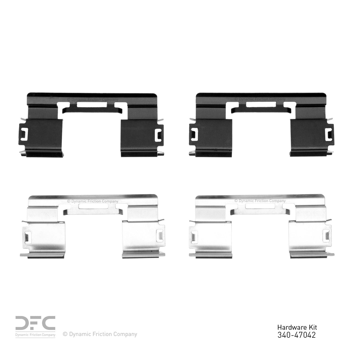 Dynamic Friction Company Disc Brake Hardware Kit  top view frsport 340-47042