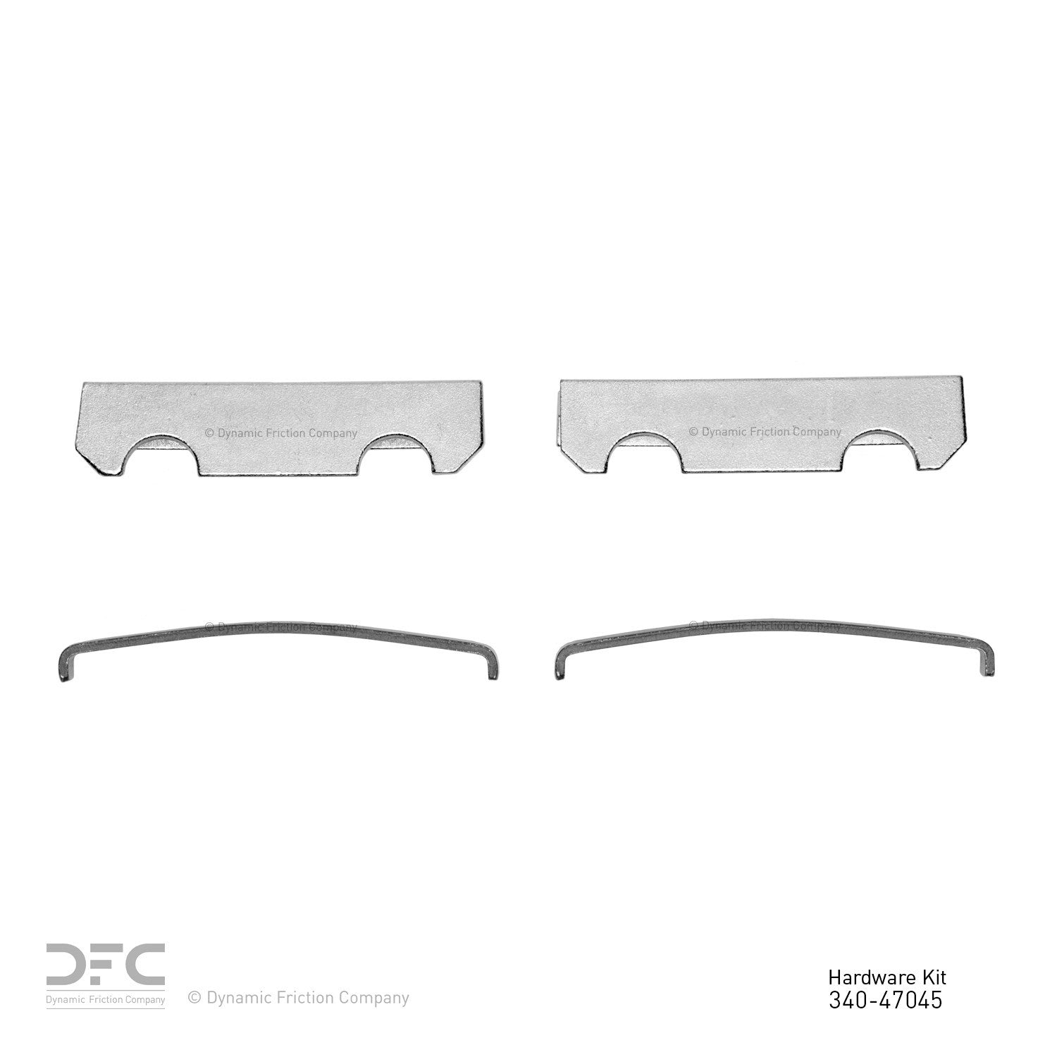 Dynamic Friction Company Disc Brake Hardware Kit  top view frsport 340-47045