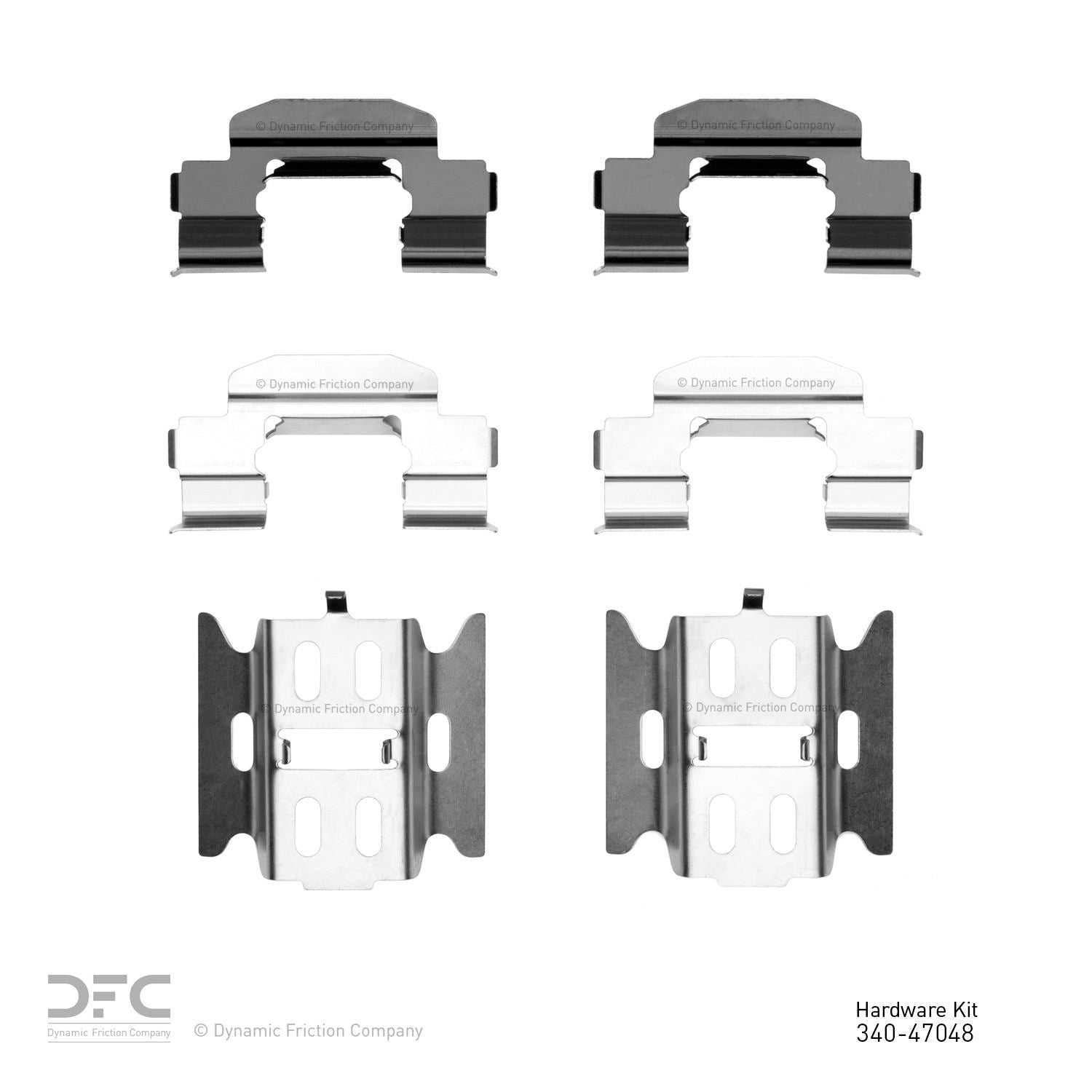 Dynamic Friction Company Disc Brake Hardware Kit  top view frsport 340-47048