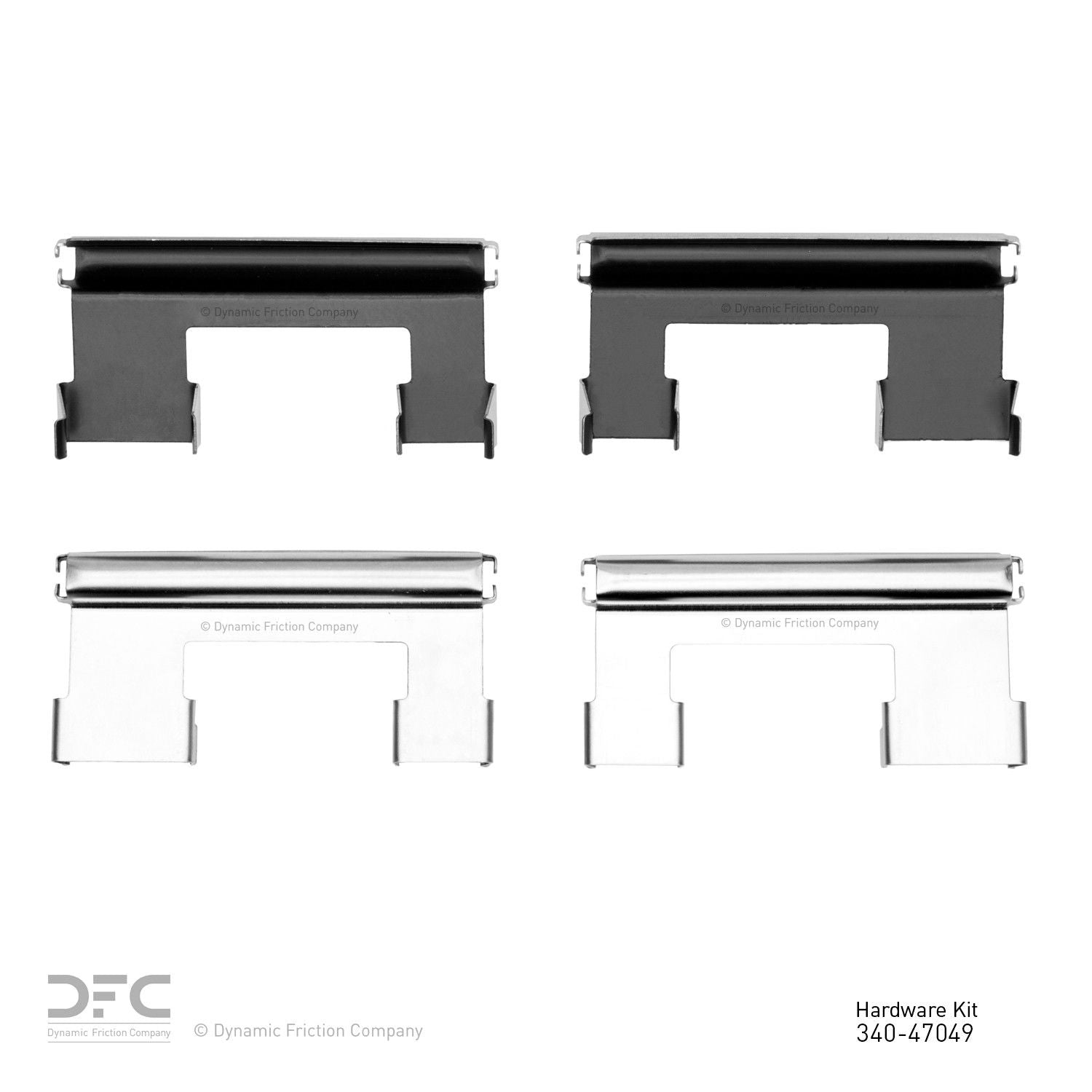 Dynamic Friction Company Disc Brake Hardware Kit  top view frsport 340-47049