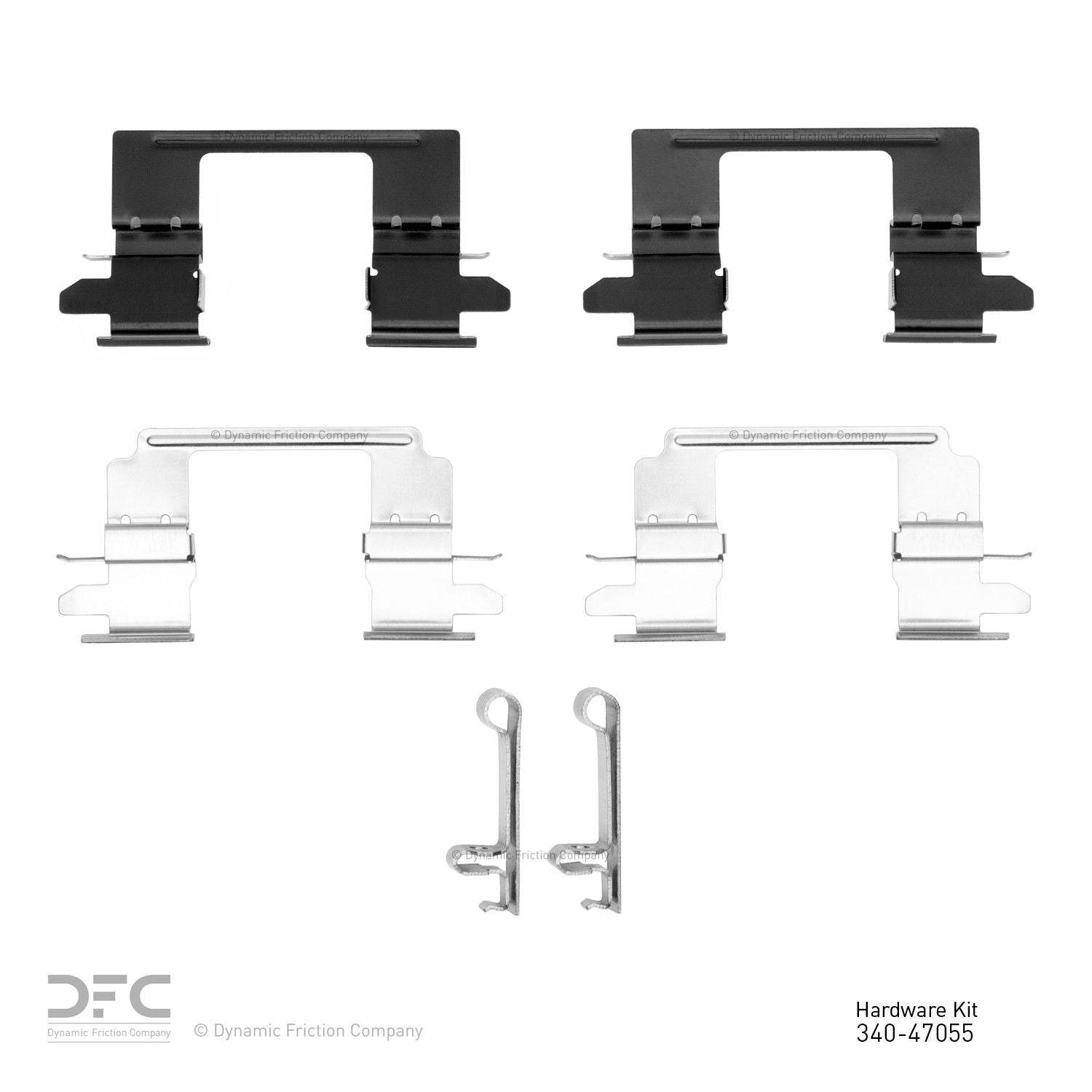 Dynamic Friction Company Disc Brake Hardware Kit  top view frsport 340-47055