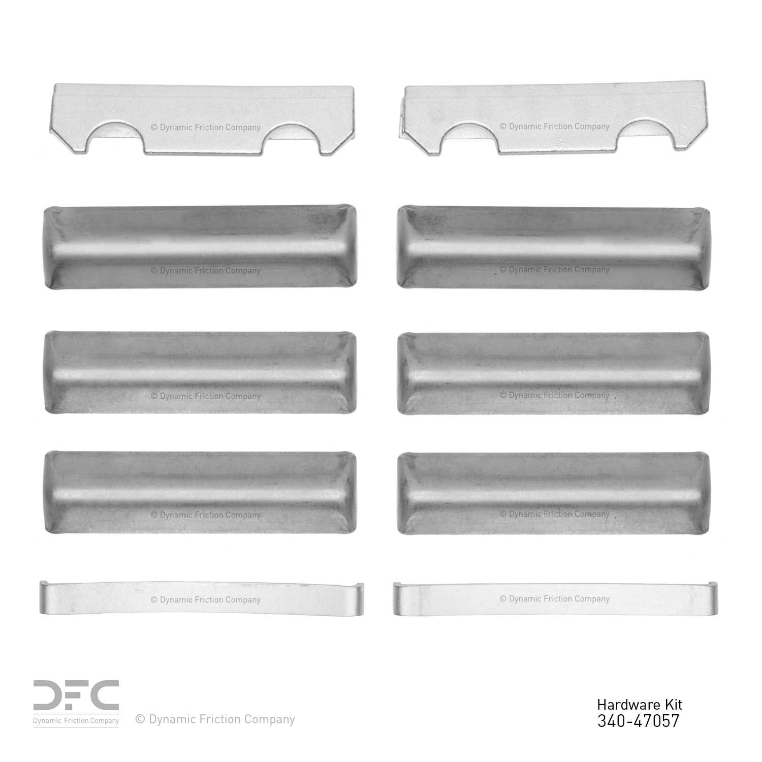 Dynamic Friction Company Disc Brake Hardware Kit  top view frsport 340-47057