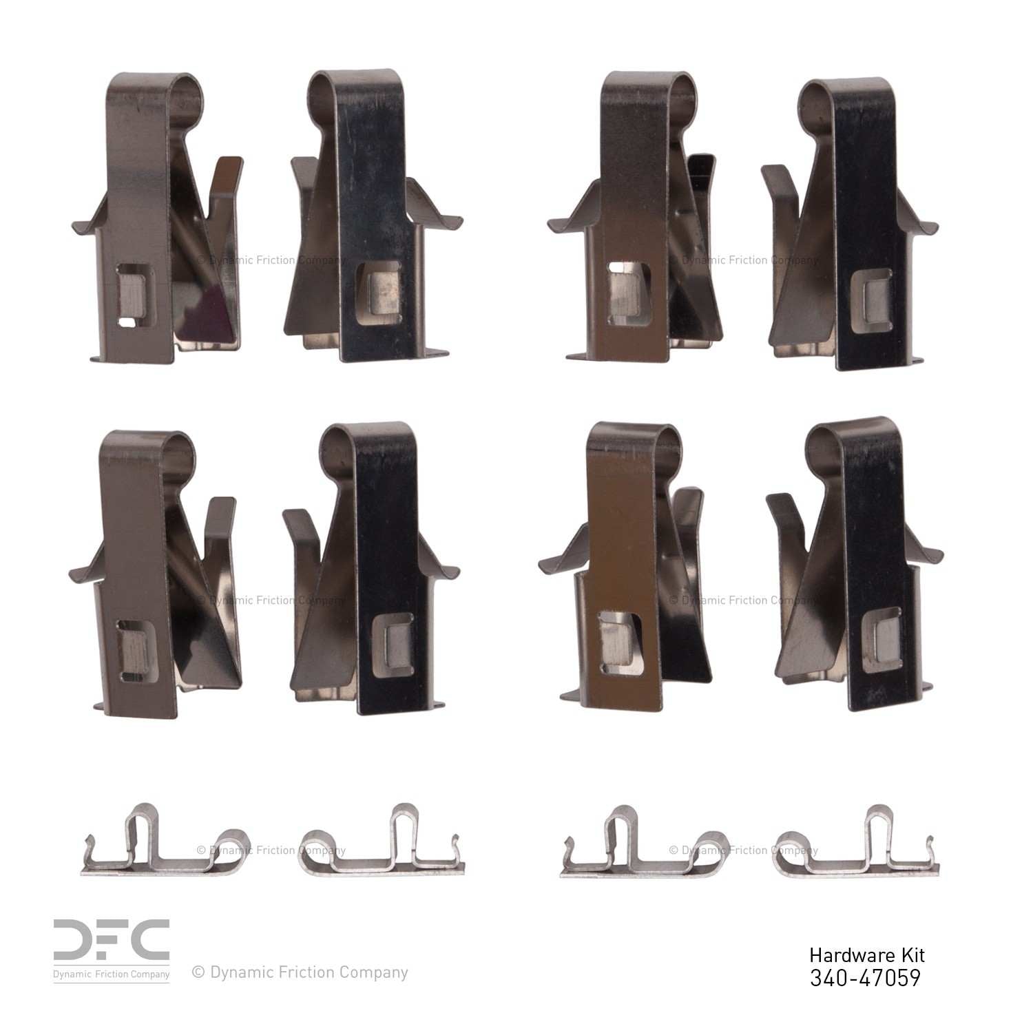 Dynamic Friction Company Disc Brake Hardware Kit  top view frsport 340-47059