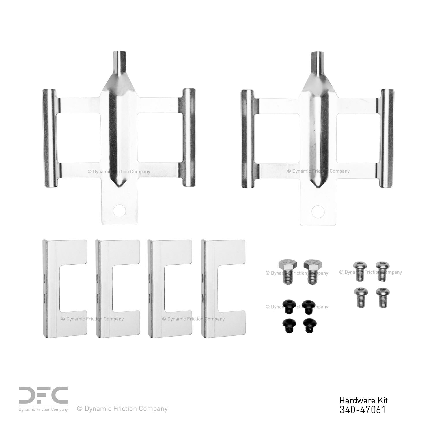 Dynamic Friction Company Disc Brake Hardware Kit  top view frsport 340-47061