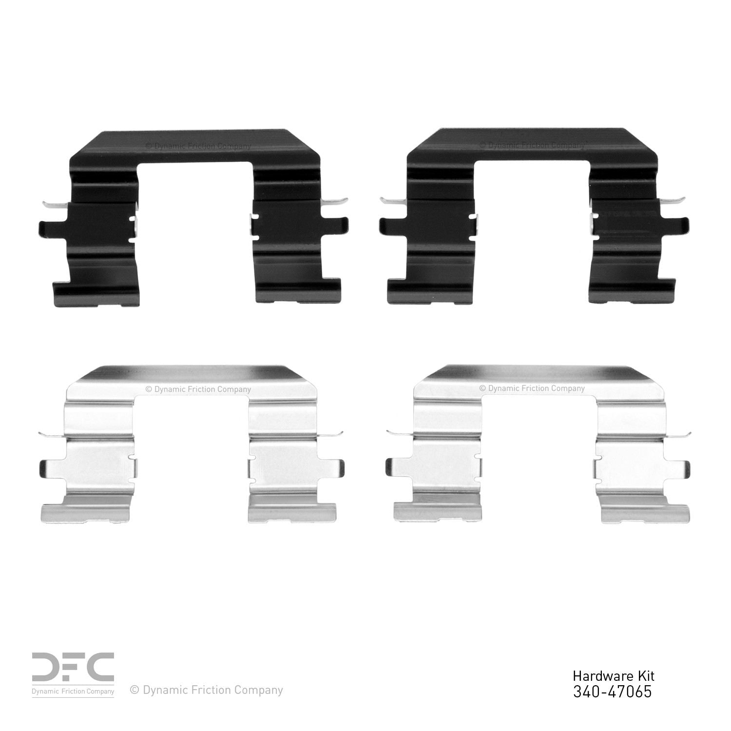 Dynamic Friction Company Disc Brake Hardware Kit  top view frsport 340-47065