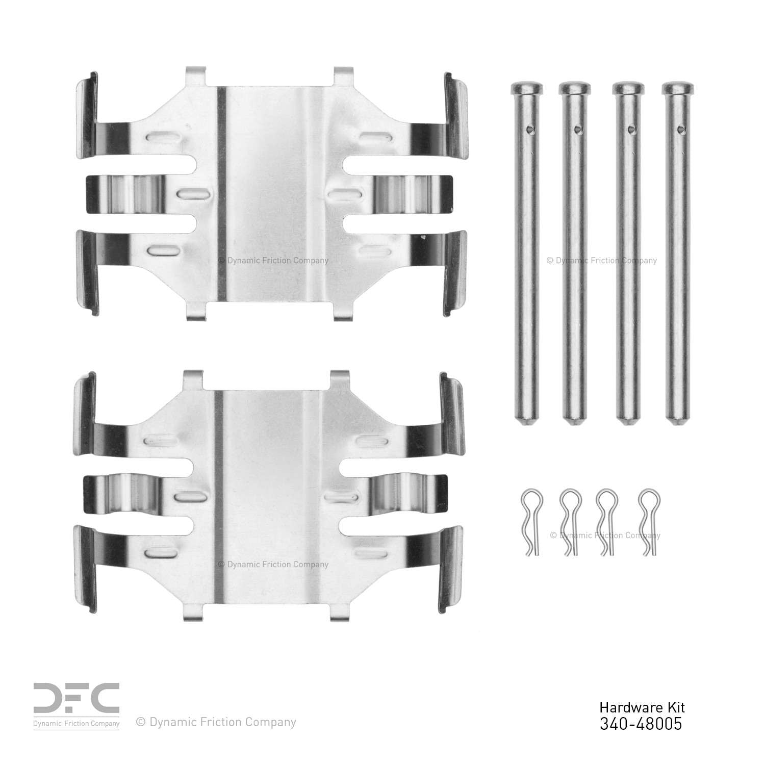 Dynamic Friction Company Disc Brake Hardware Kit  top view frsport 340-48005