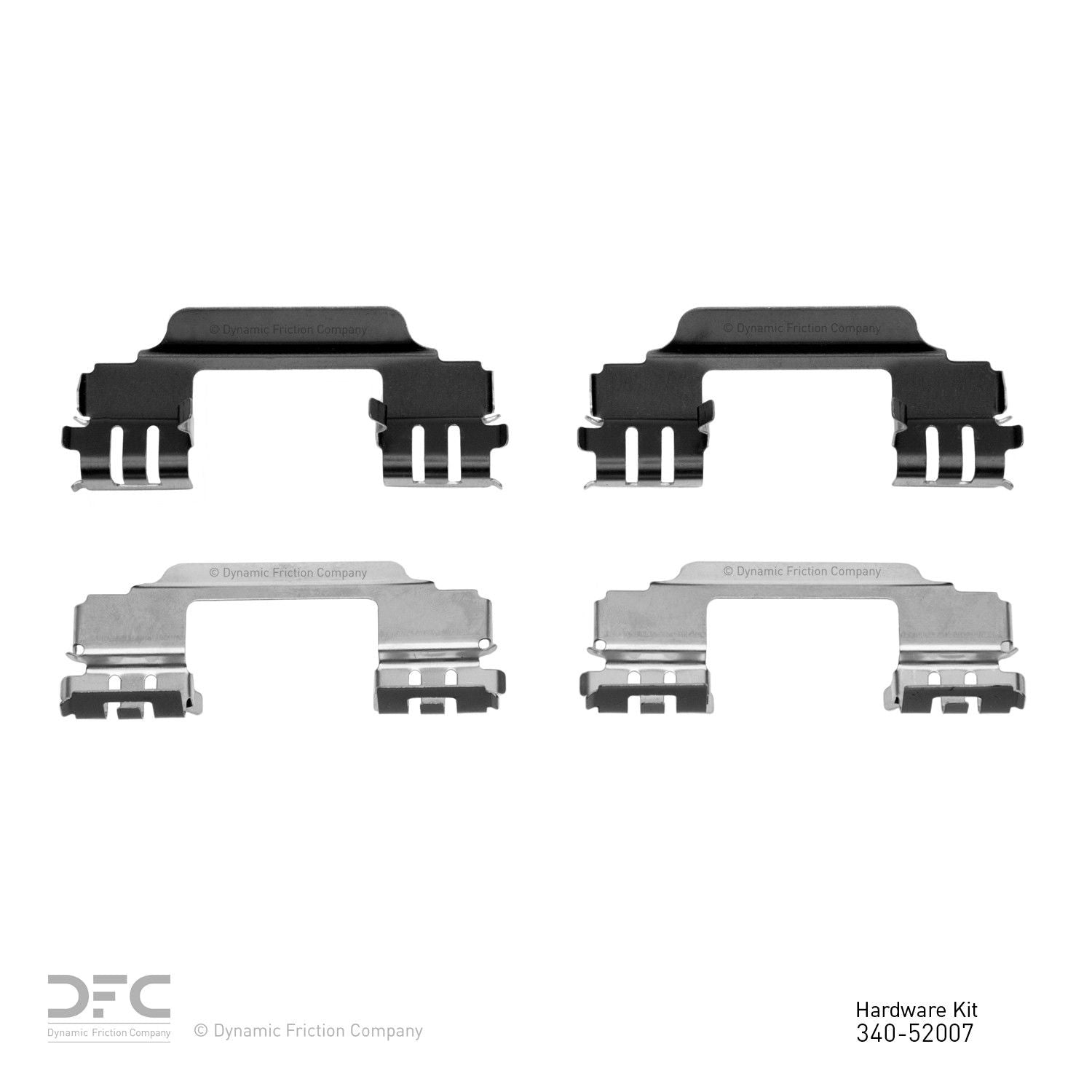 Dynamic Friction Company Disc Brake Hardware Kit  top view frsport 340-52007