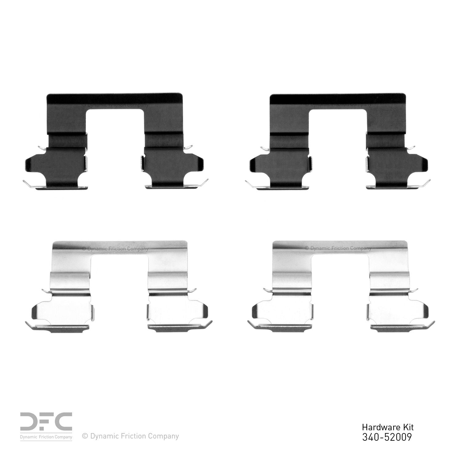 Dynamic Friction Company Disc Brake Hardware Kit  top view frsport 340-52009