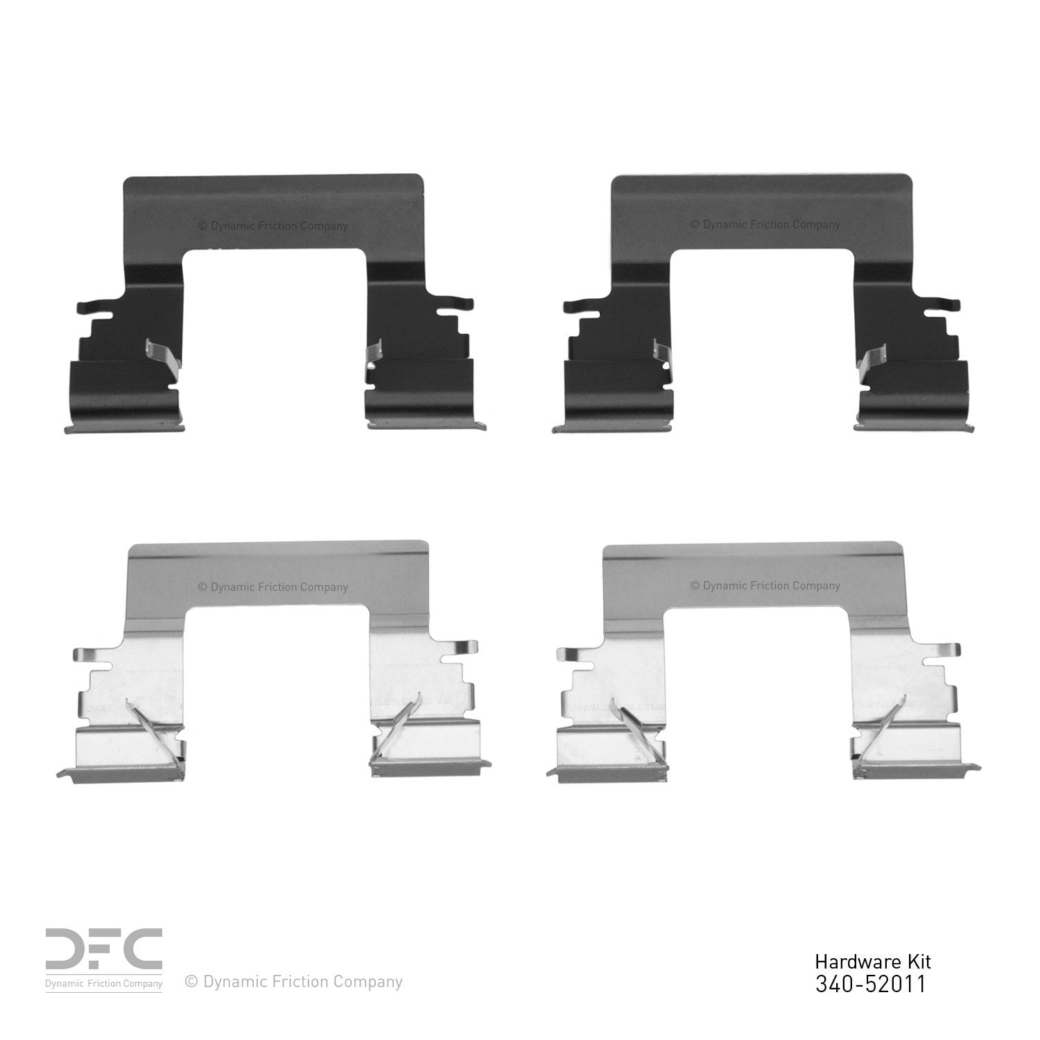 Dynamic Friction Company Disc Brake Hardware Kit  top view frsport 340-52011