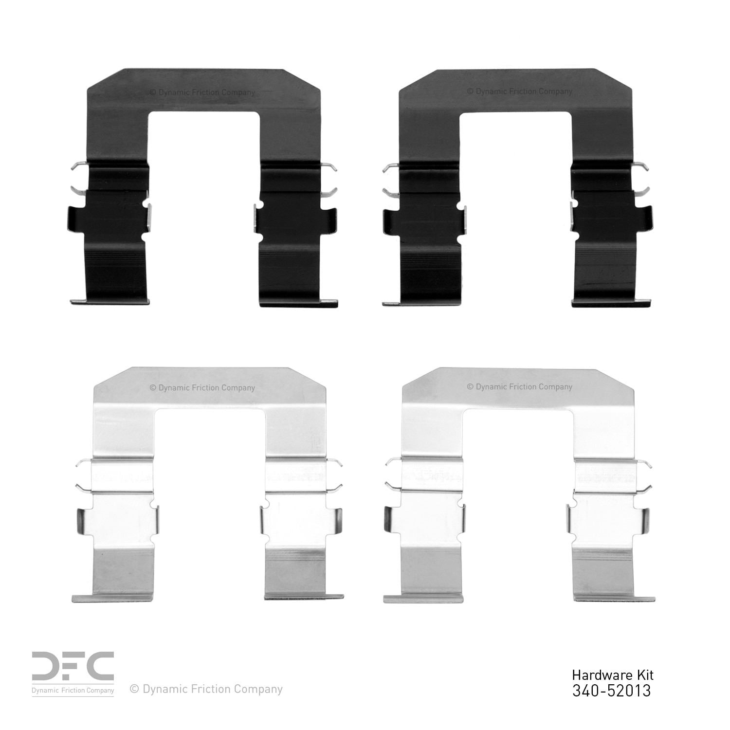 Dynamic Friction Company Disc Brake Hardware Kit  top view frsport 340-52013