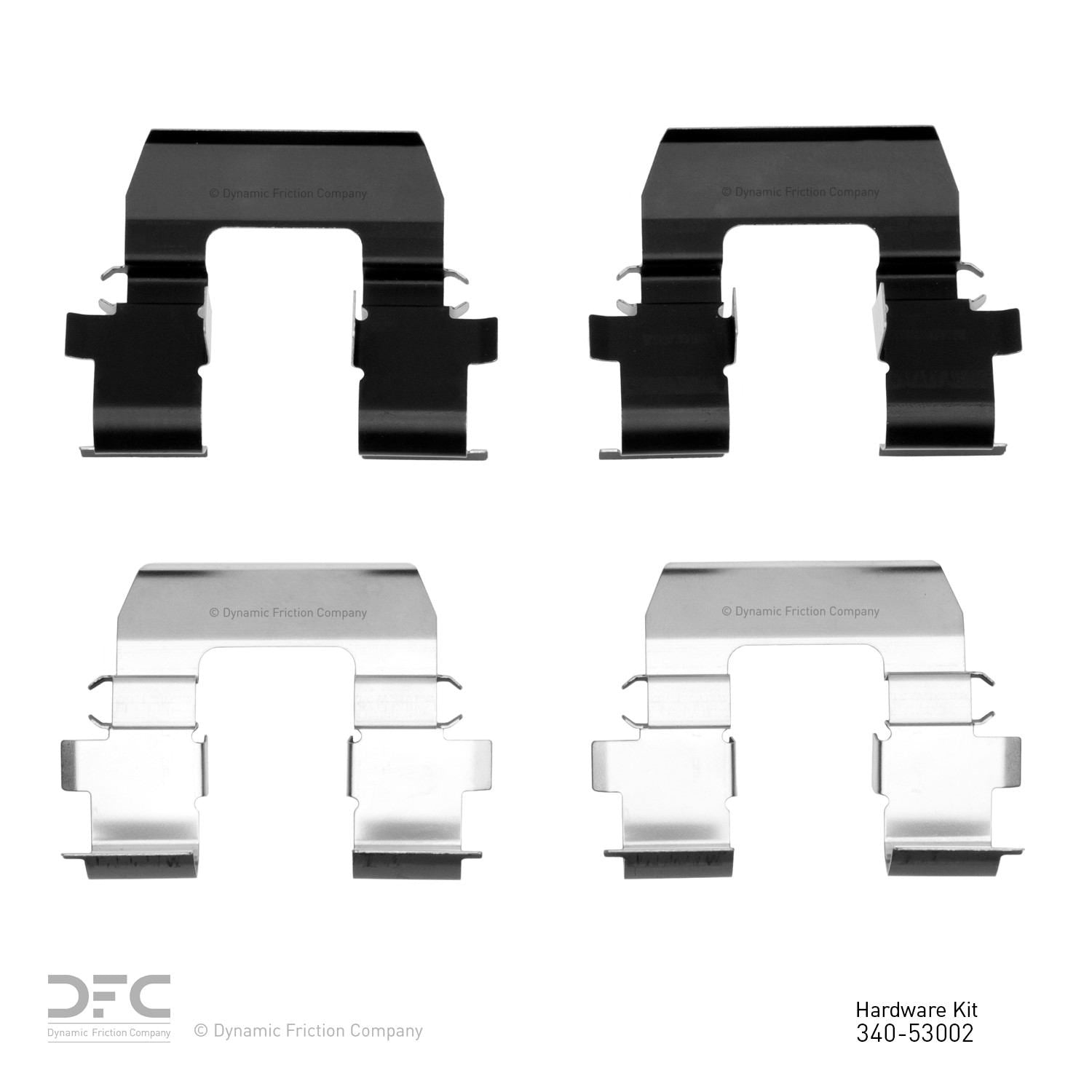 Dynamic Friction Company Disc Brake Hardware Kit  top view frsport 340-53002