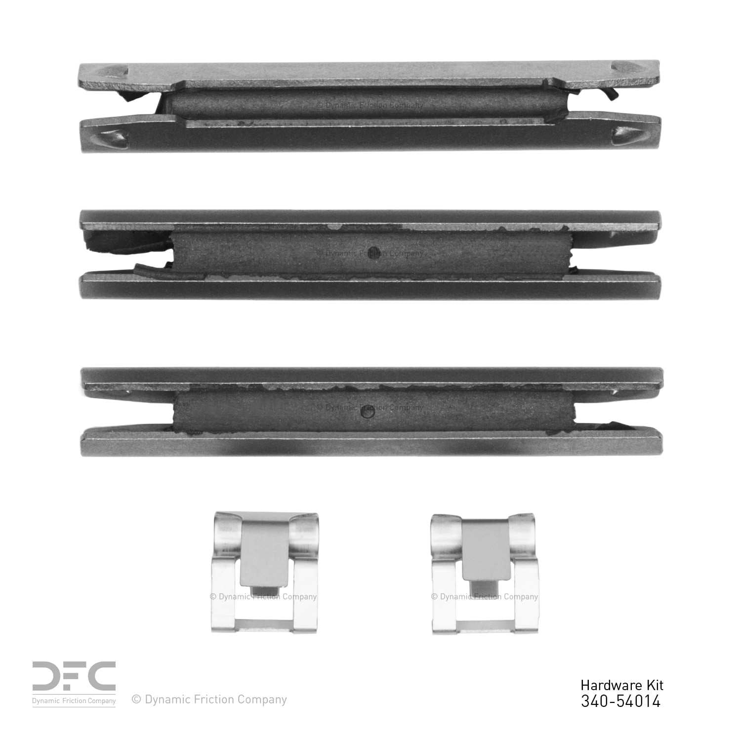 Dynamic Friction Company Disc Brake Hardware Kit  top view frsport 340-54014