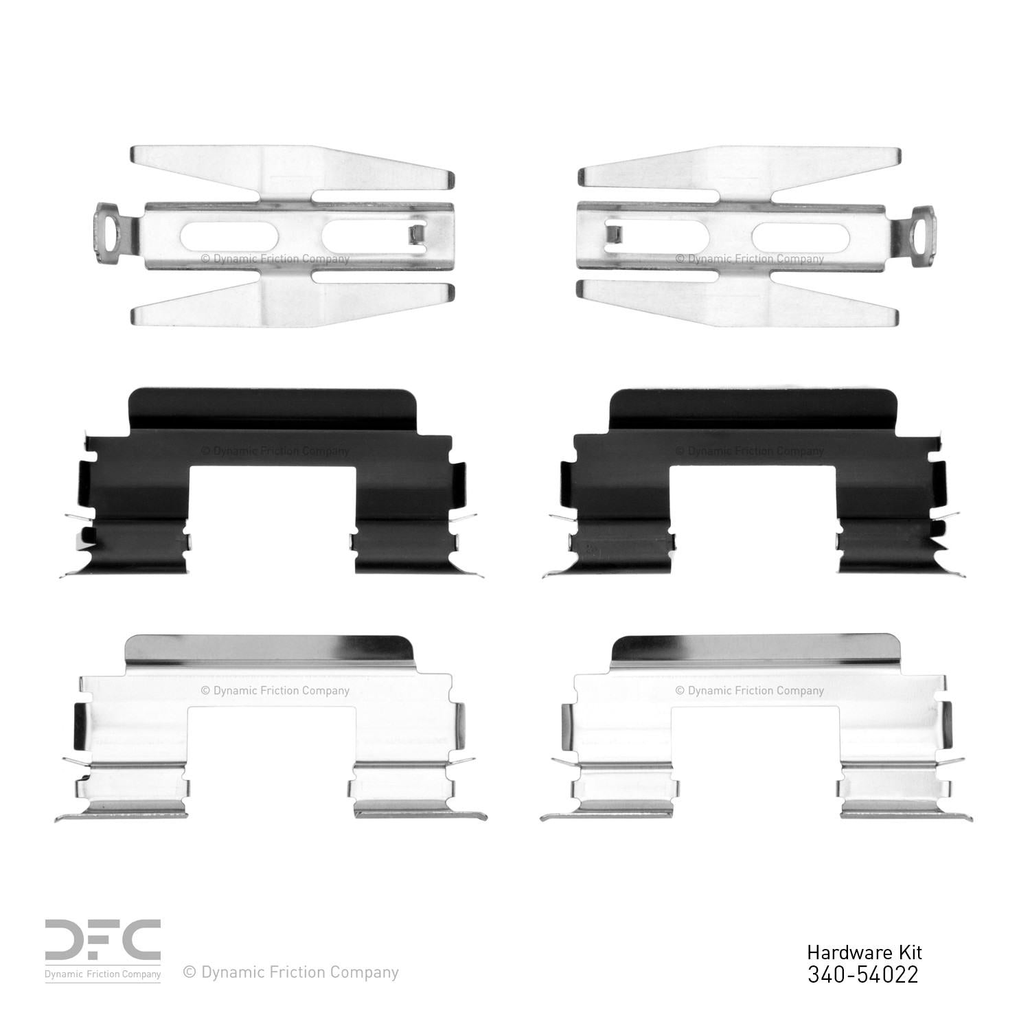 Dynamic Friction Company Disc Brake Hardware Kit  top view frsport 340-54022