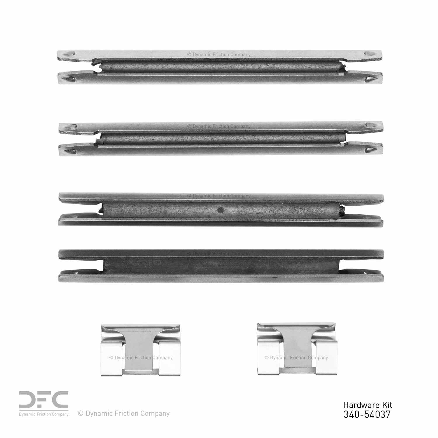 Dynamic Friction Company Disc Brake Hardware Kit  top view frsport 340-54037