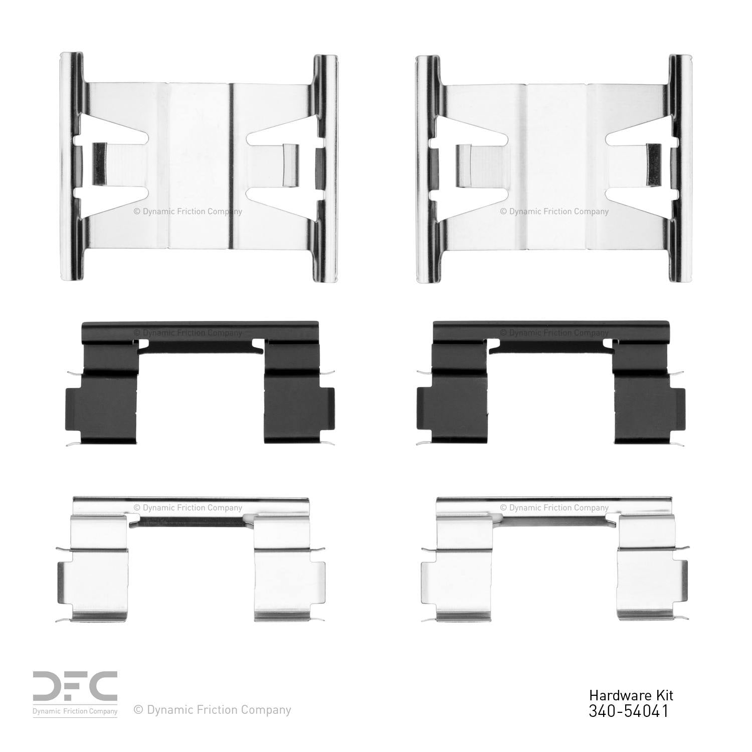 Dynamic Friction Company Disc Brake Hardware Kit  top view frsport 340-54041