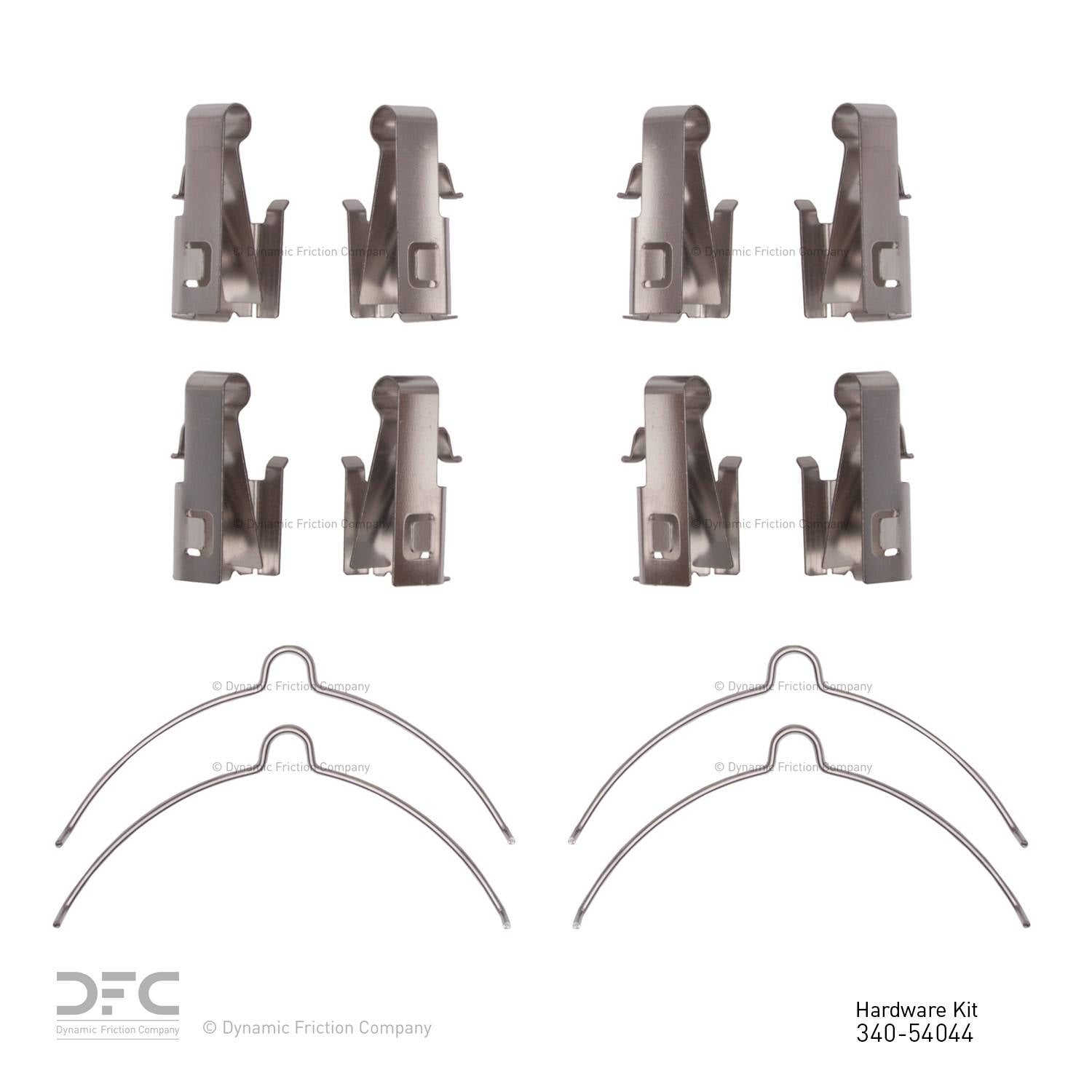 Dynamic Friction Company Disc Brake Hardware Kit  top view frsport 340-54044