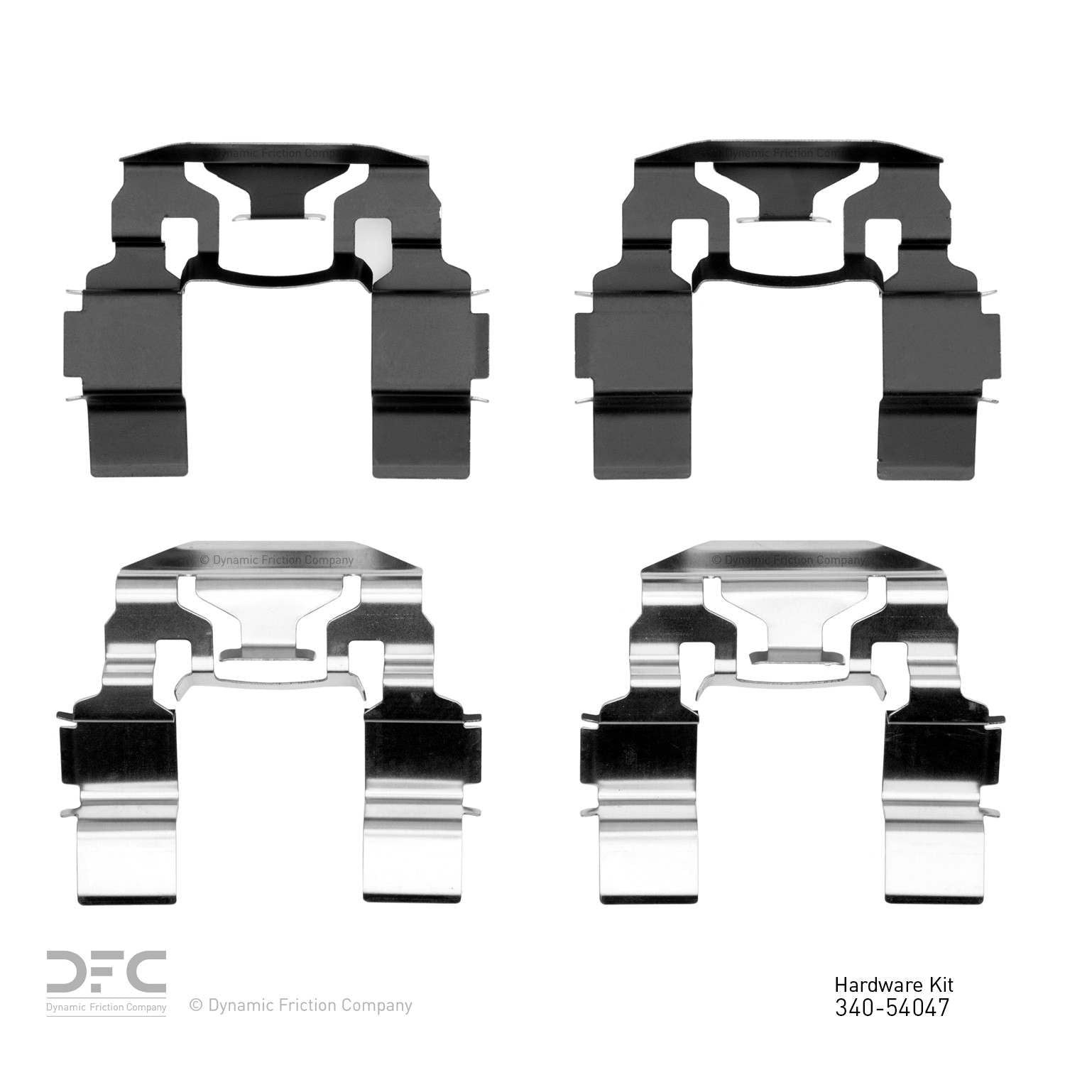 Dynamic Friction Company Disc Brake Hardware Kit  top view frsport 340-54047