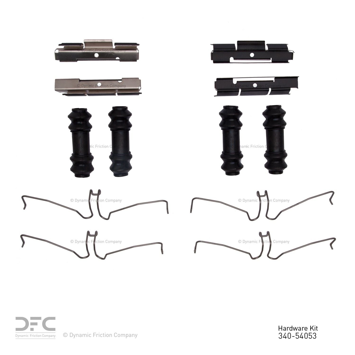 Dynamic Friction Company Disc Brake Hardware Kit  top view frsport 340-54053