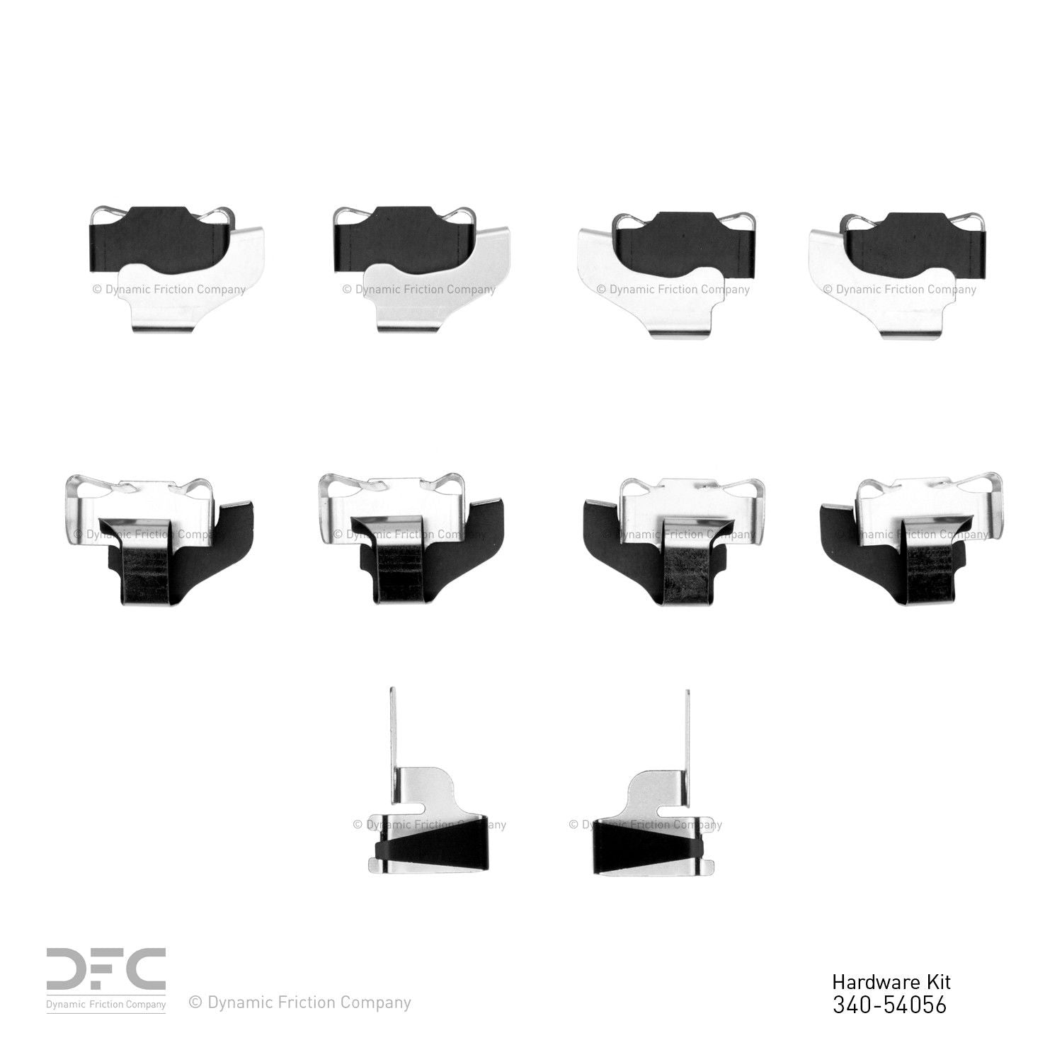 Dynamic Friction Company Disc Brake Hardware Kit  top view frsport 340-54056