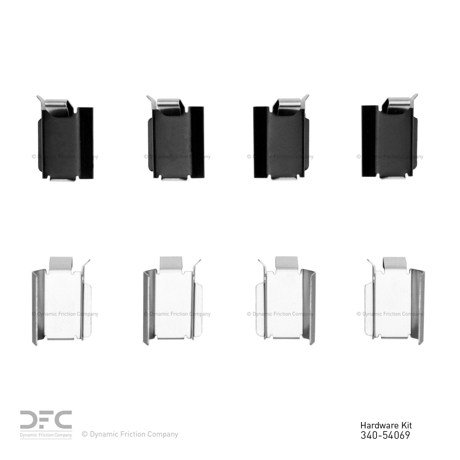 Dynamic Friction Company Disc Brake Hardware Kit  top view frsport 340-54069