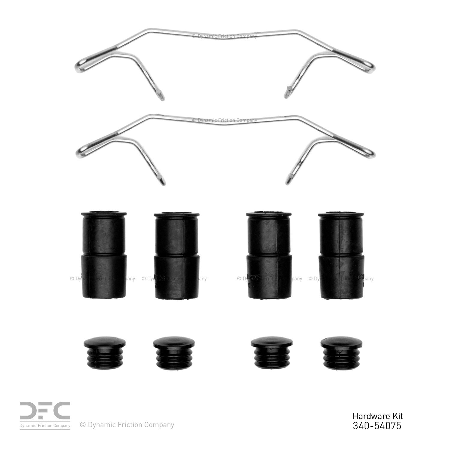 Dynamic Friction Company Disc Brake Hardware Kit  top view frsport 340-54075