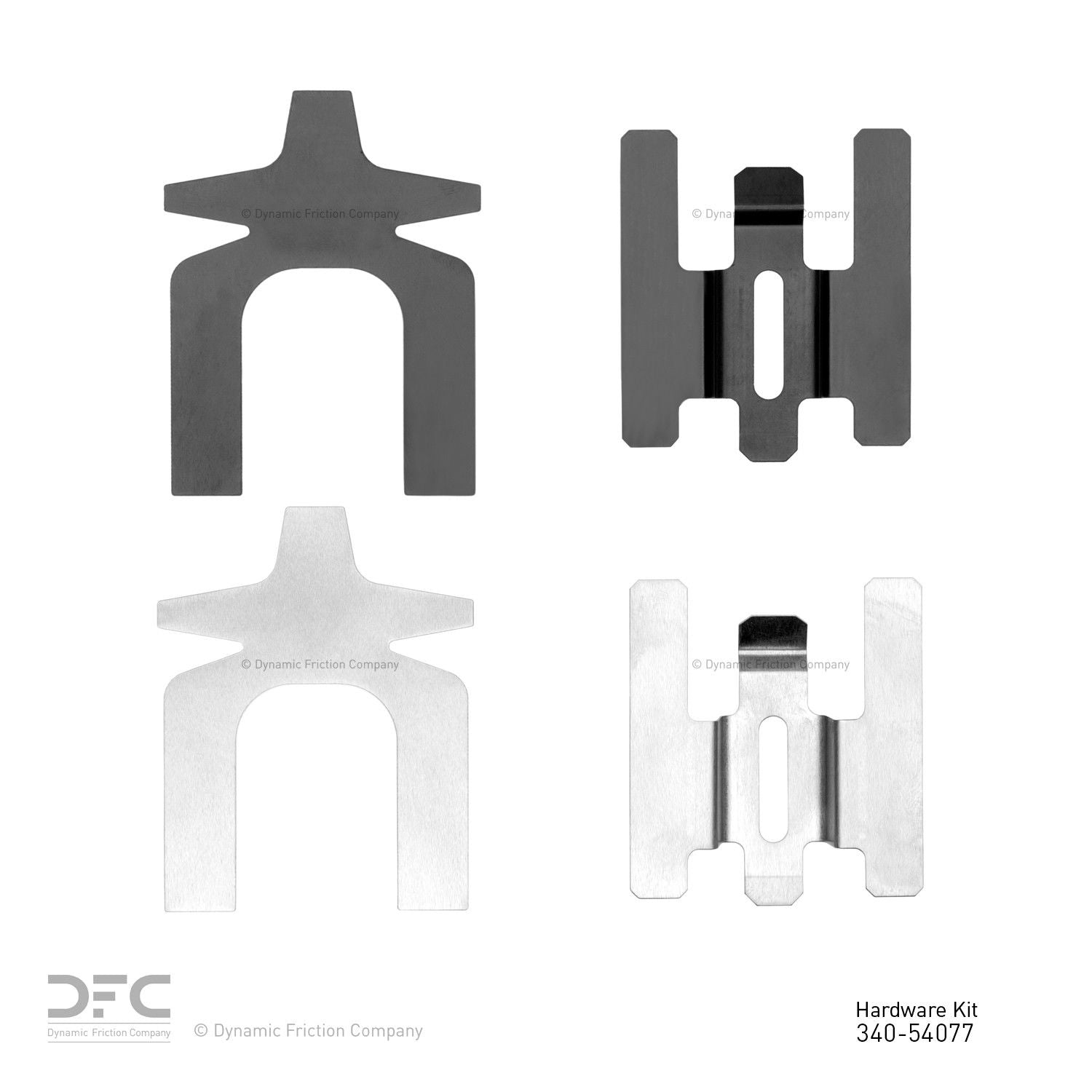 Dynamic Friction Company Disc Brake Hardware Kit  top view frsport 340-54077