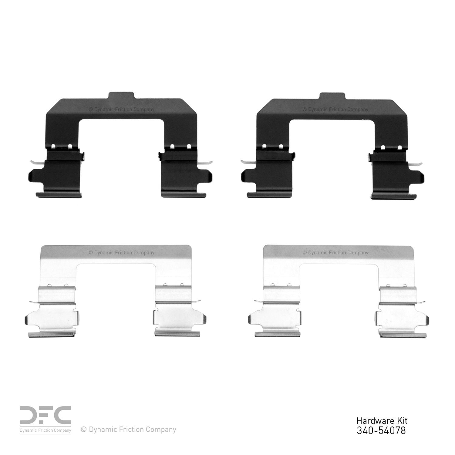 Dynamic Friction Company Disc Brake Hardware Kit  top view frsport 340-54078