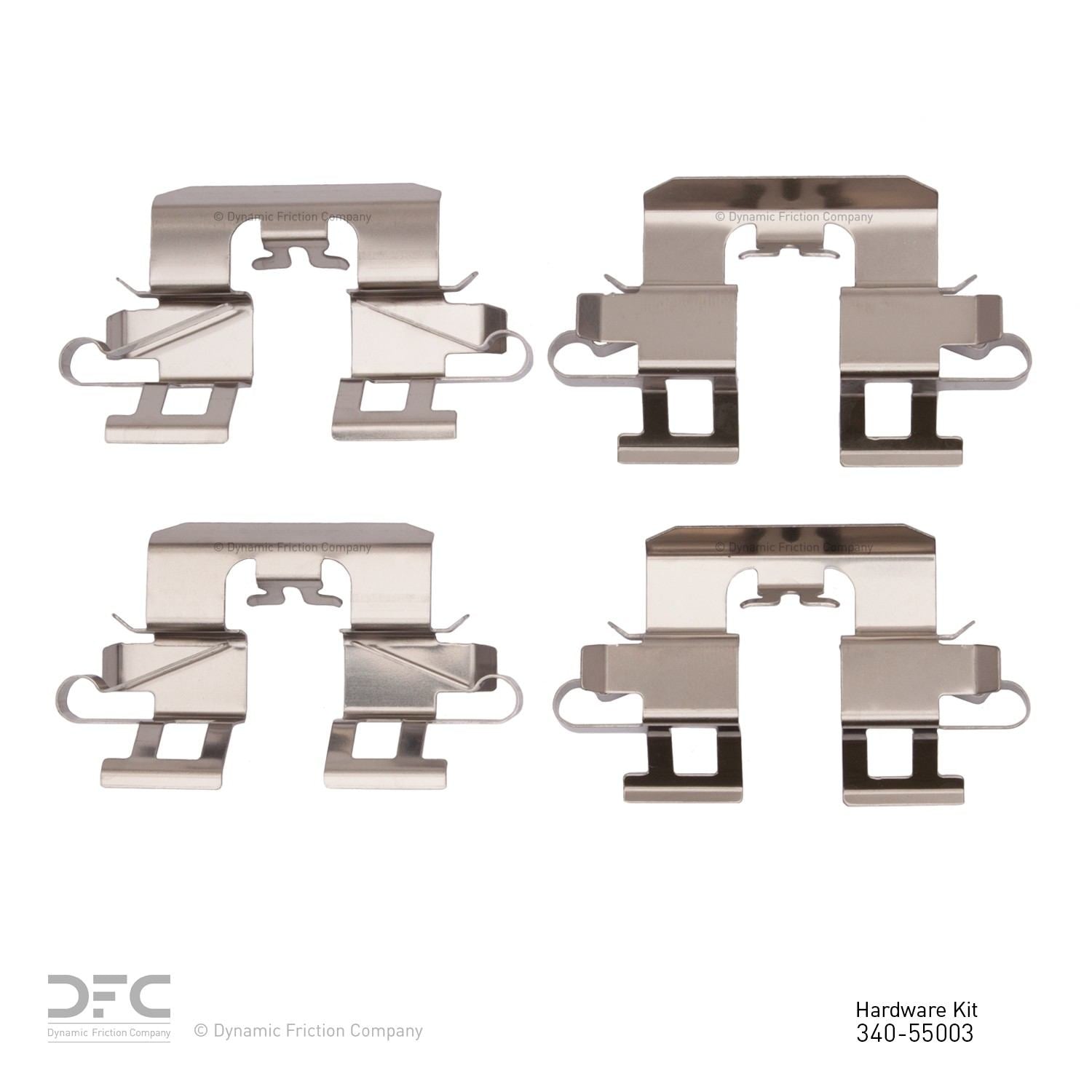 Dynamic Friction Company Disc Brake Hardware Kit  top view frsport 340-55003